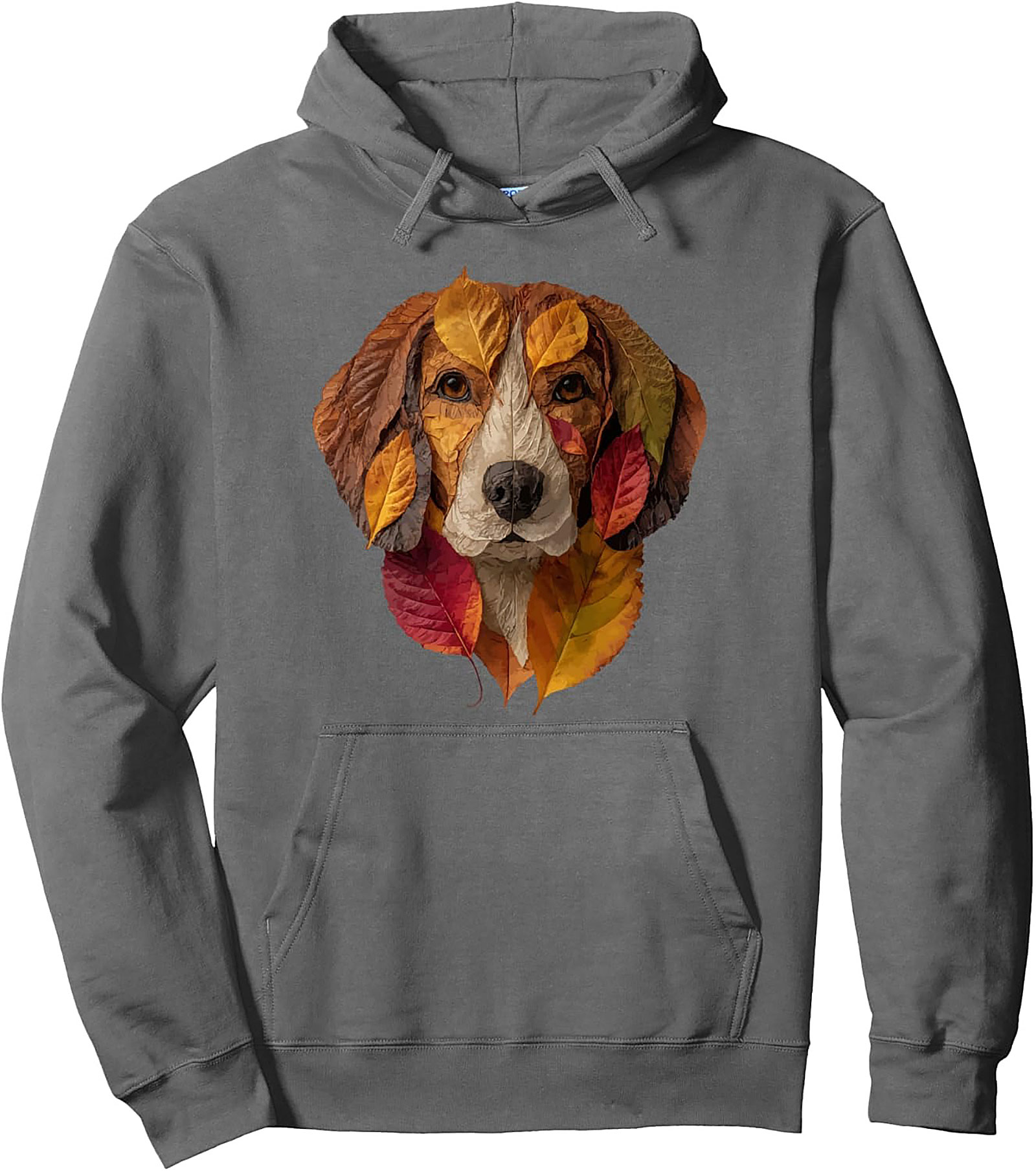 Autumn Leaf Beagle Graphic Hoodie | Cozy Fall Pullover