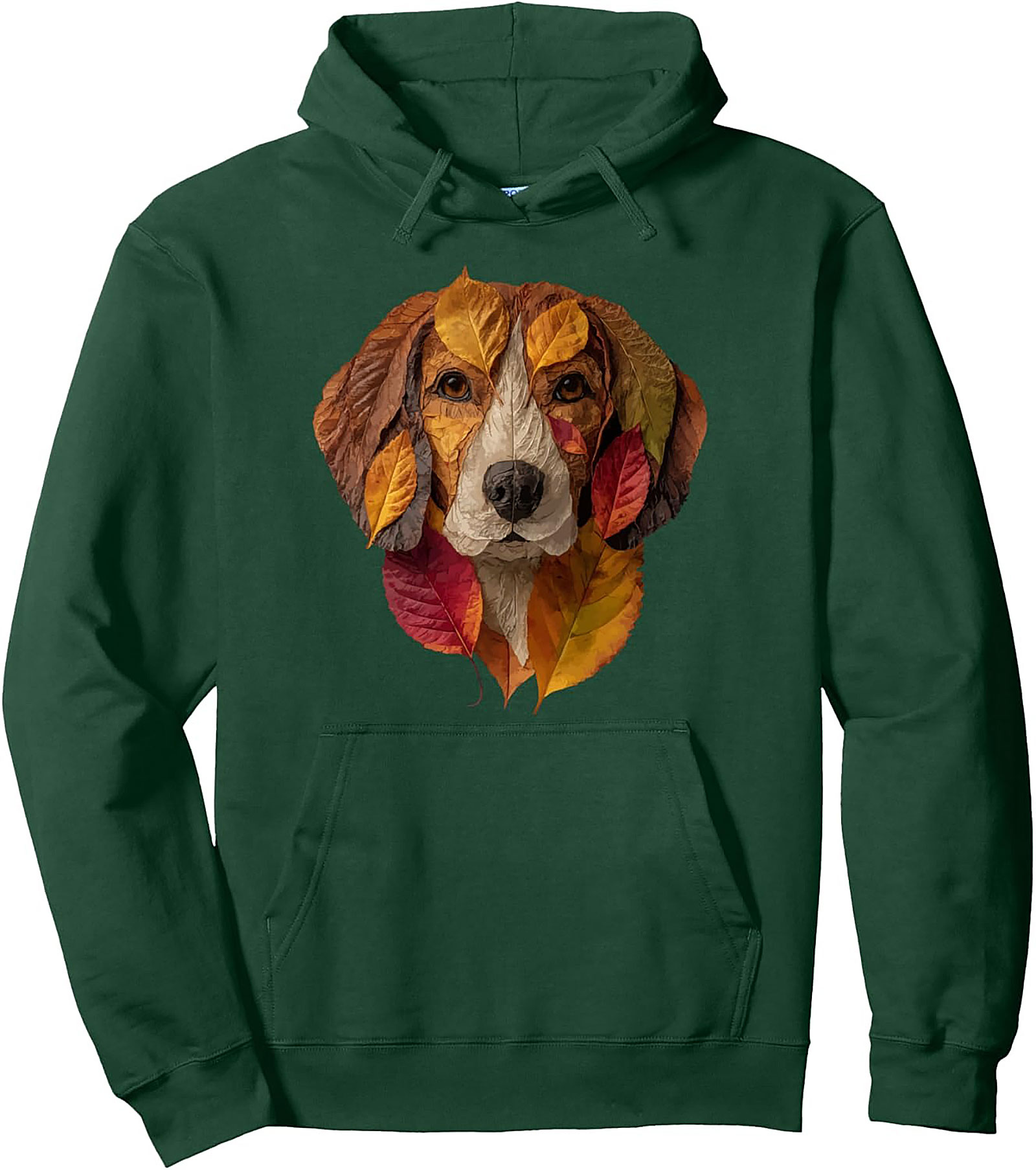 Autumn Leaf Beagle Graphic Hoodie | Cozy Fall Pullover