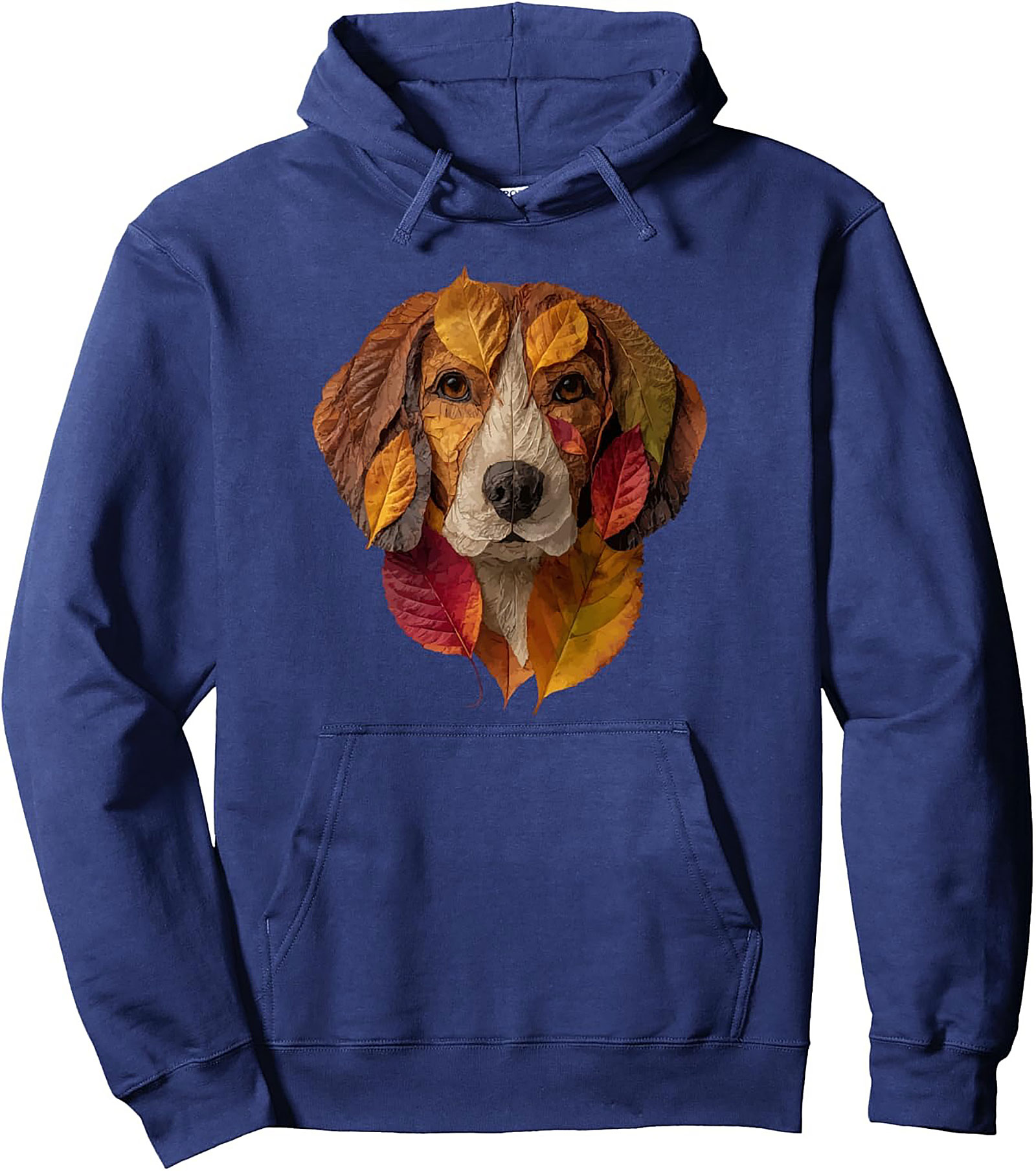 Autumn Leaf Beagle Graphic Hoodie | Cozy Fall Pullover