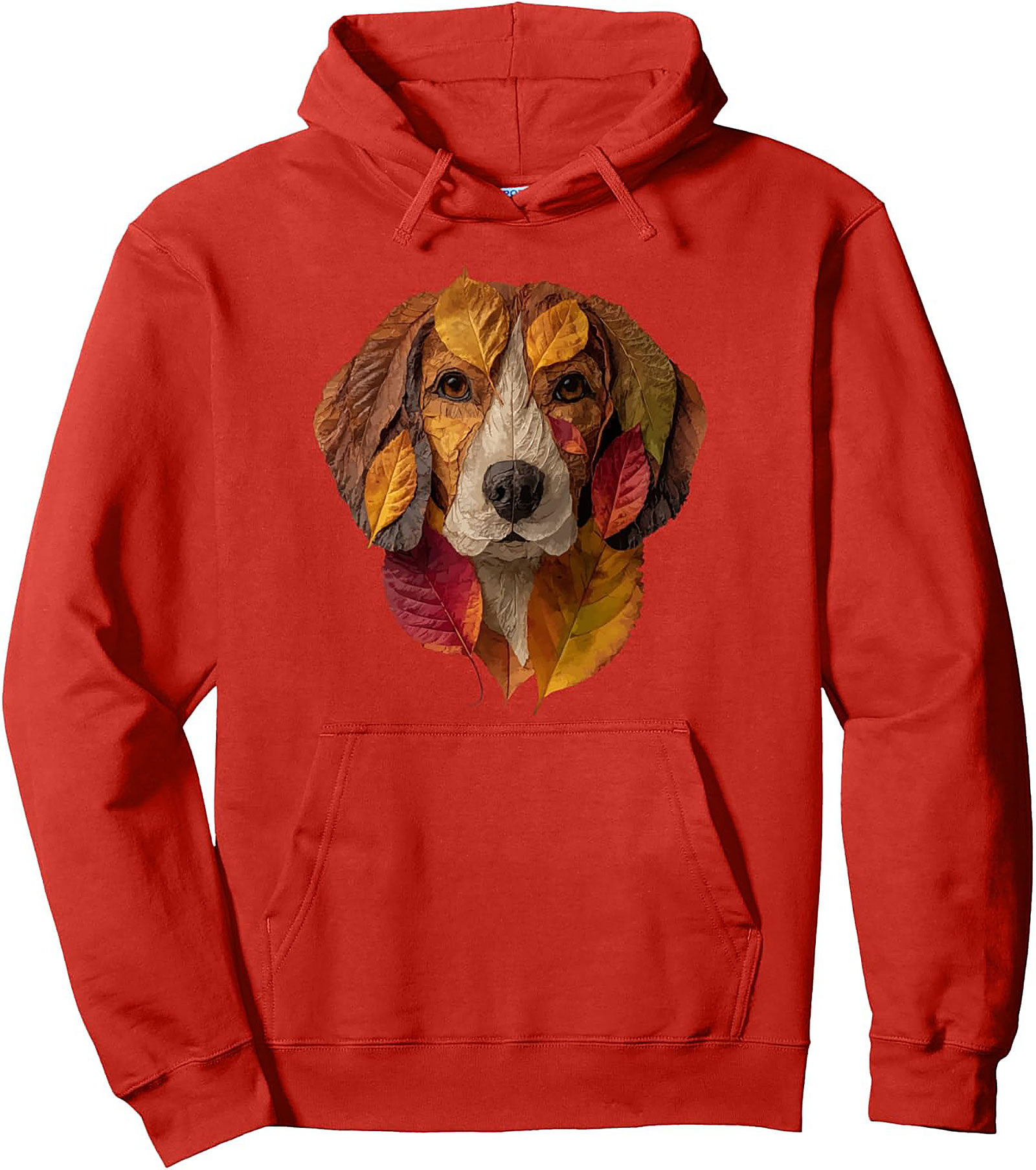 Autumn Leaf Beagle Graphic Hoodie | Cozy Fall Pullover