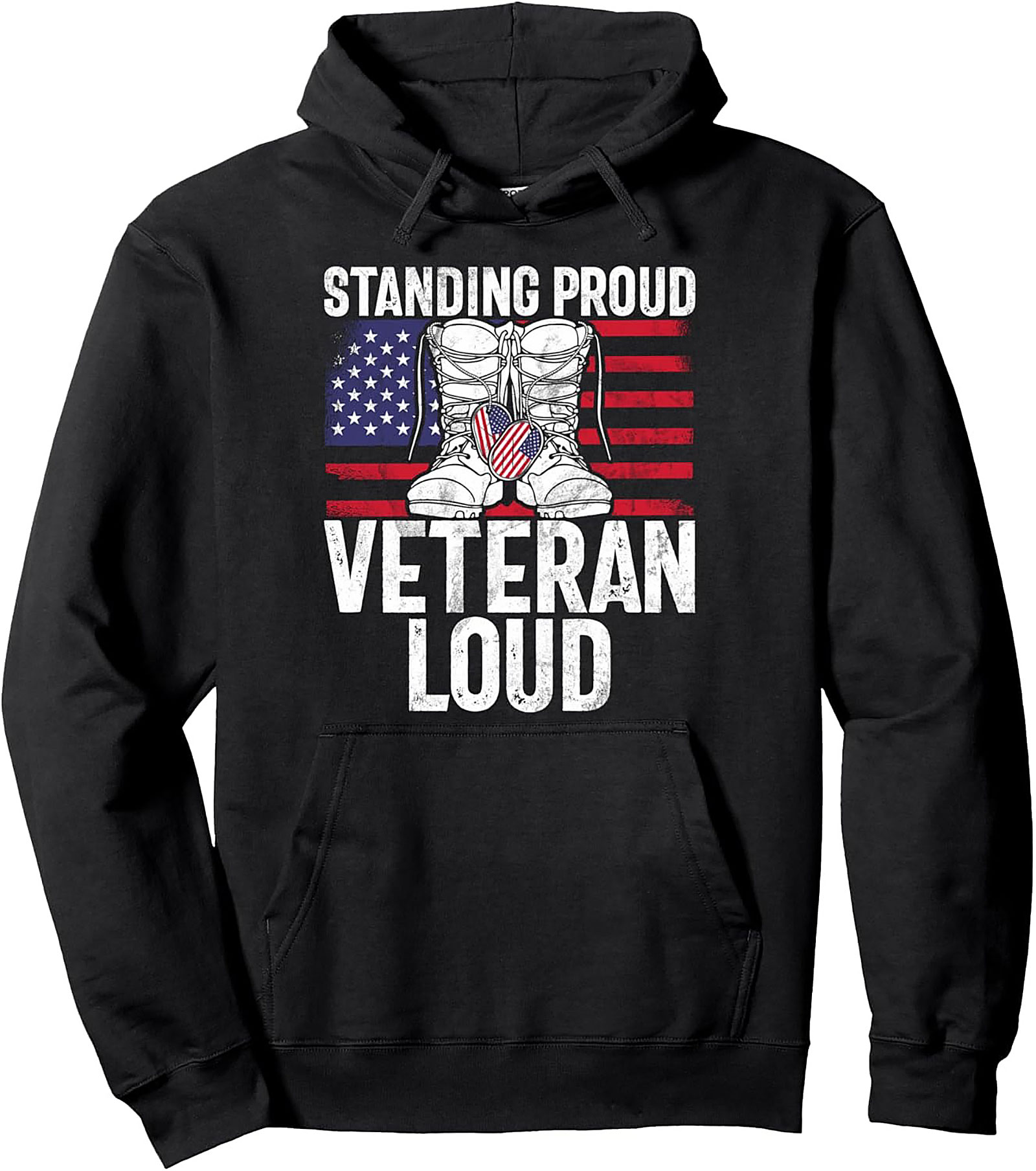 Veteran Loud Graphic Hoodie | Standing Proud Pullover