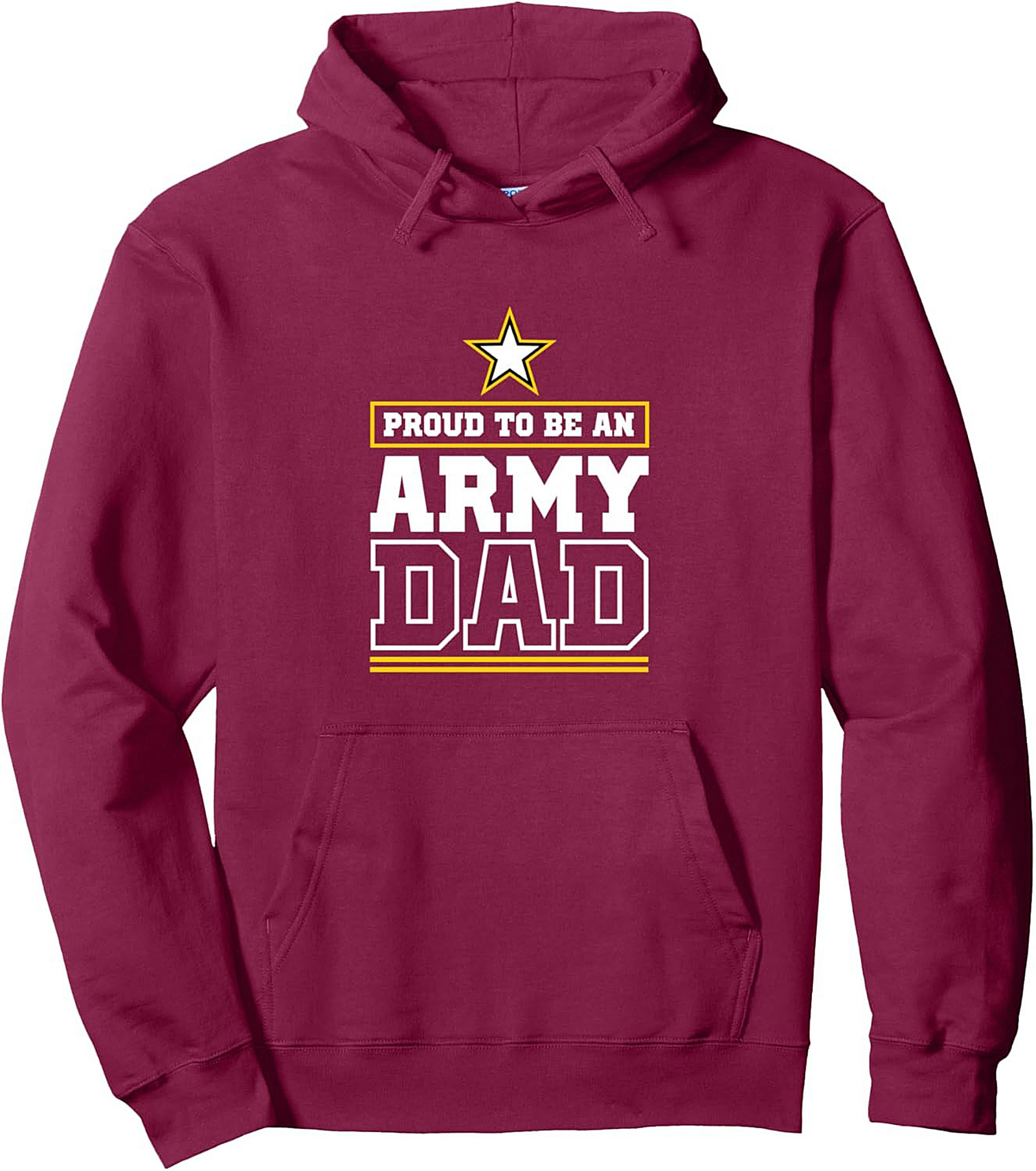 Proud Army Dad Pullover Hoodie Military Graphic Gift