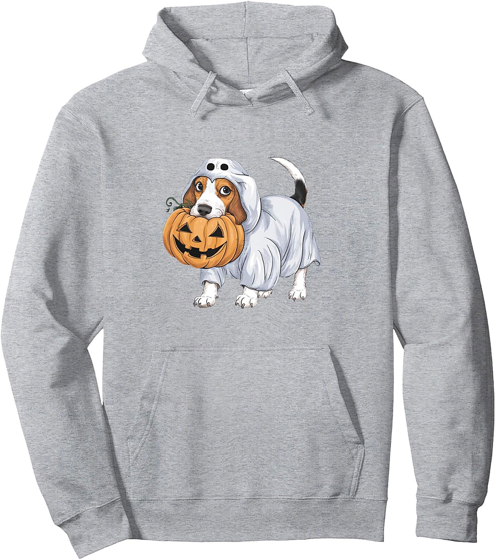 Cute Beagle Puppy Ghost Halloween Pullover Hoodie
