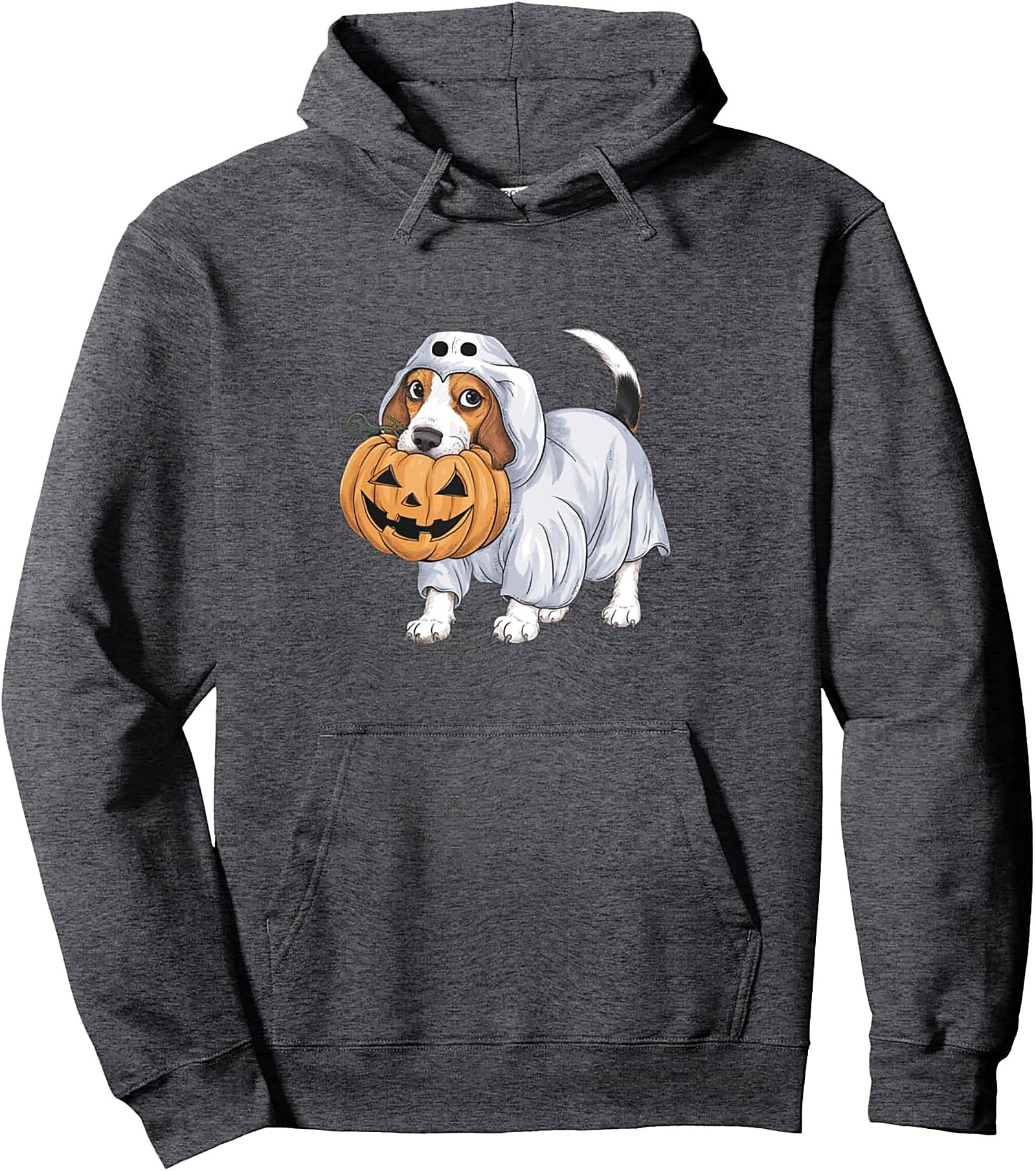 Cute Beagle Puppy Ghost Halloween Pullover Hoodie