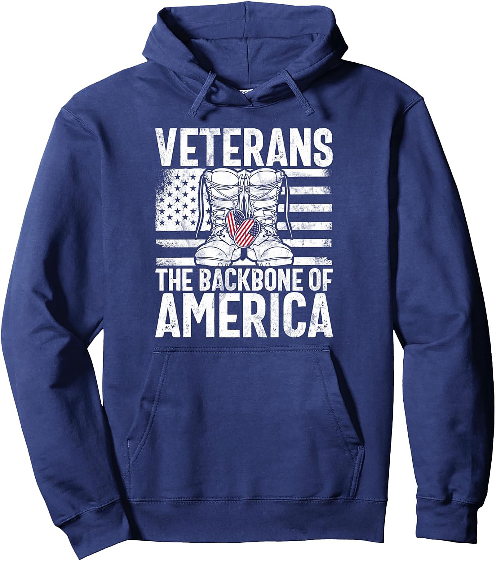 Veterans The Backbone of America Pullover Hoodie | Gift