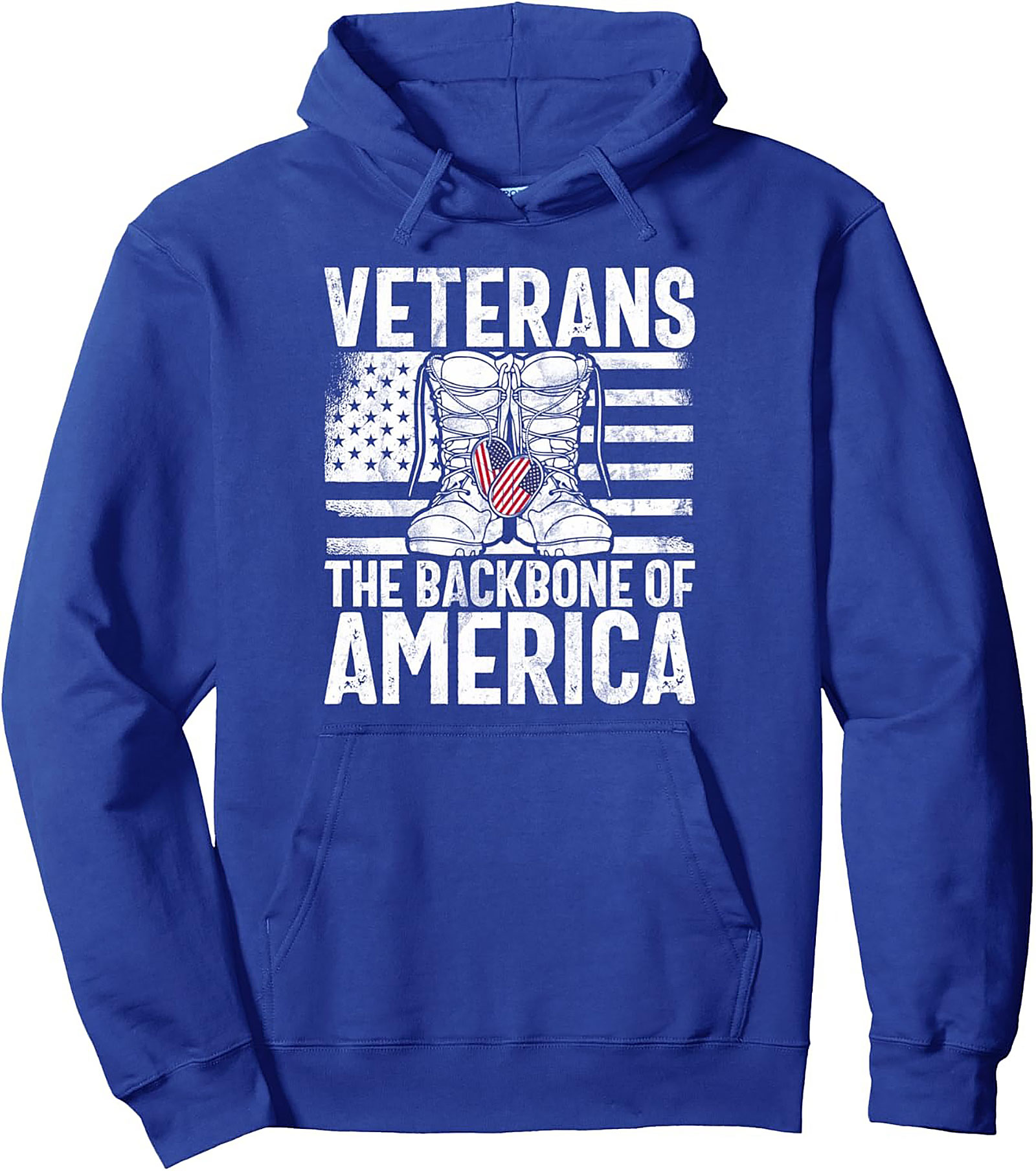 Veterans The Backbone of America Pullover Hoodie | Gift