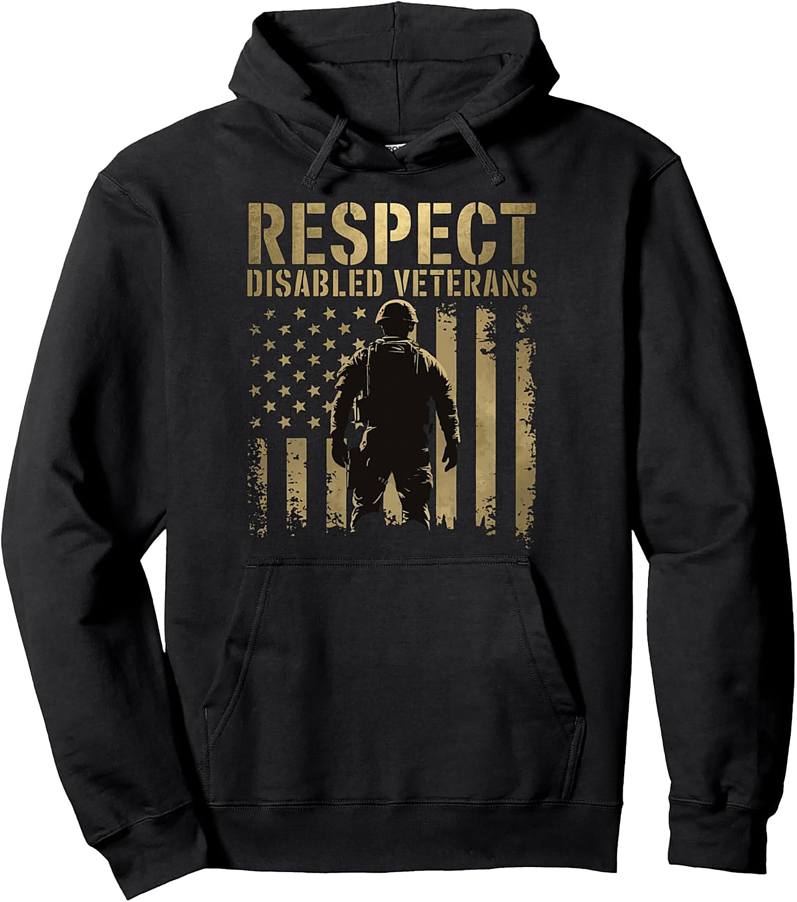 Respect Disabled Veterans Hoodie | Patriotic Pullover