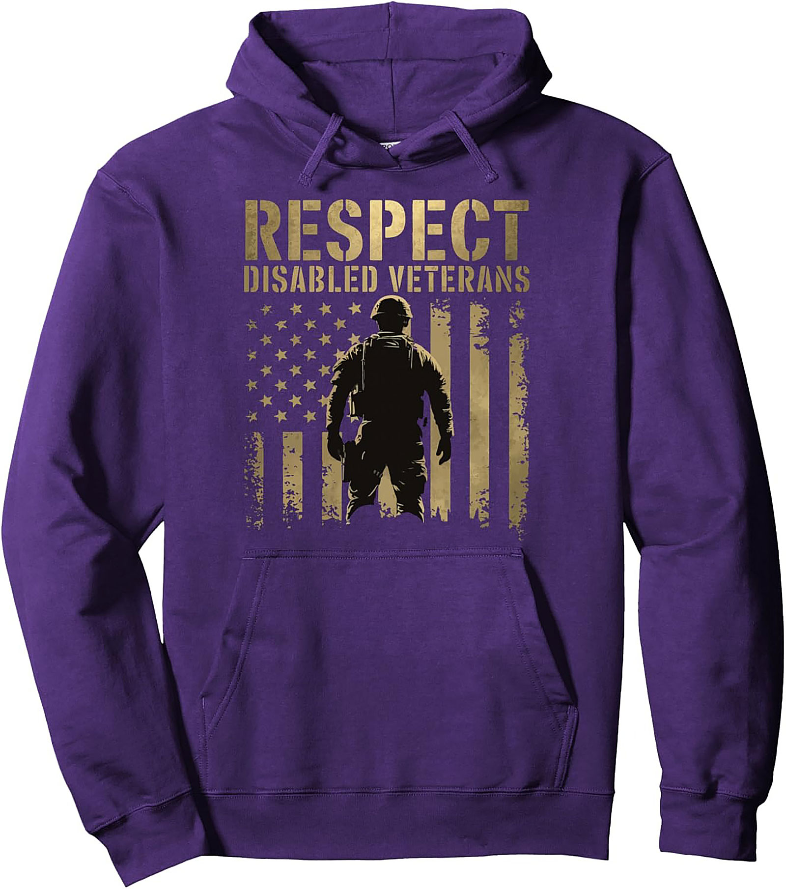 Respect Disabled Veterans Hoodie | Patriotic Pullover