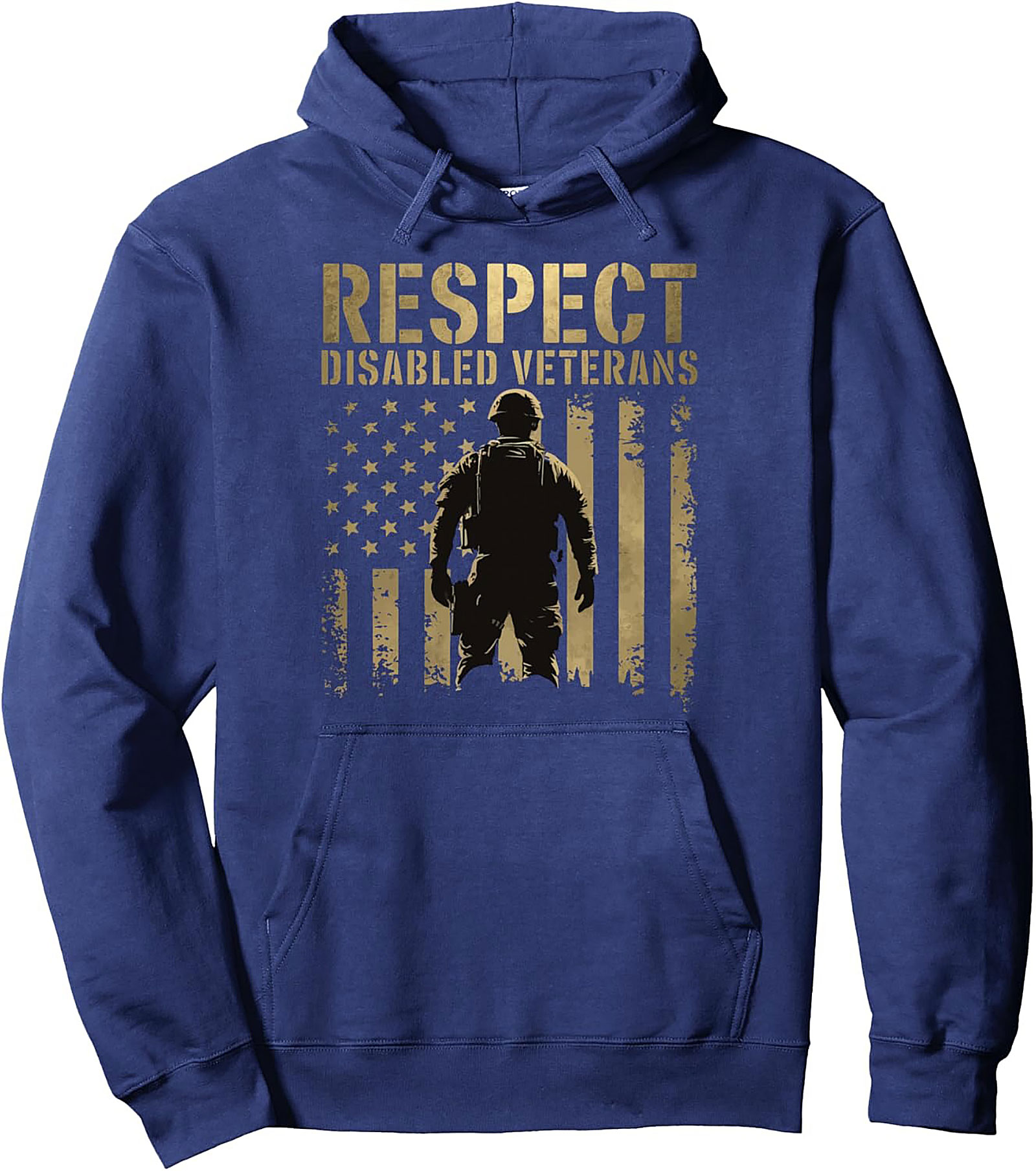 Respect Disabled Veterans Hoodie | Patriotic Pullover
