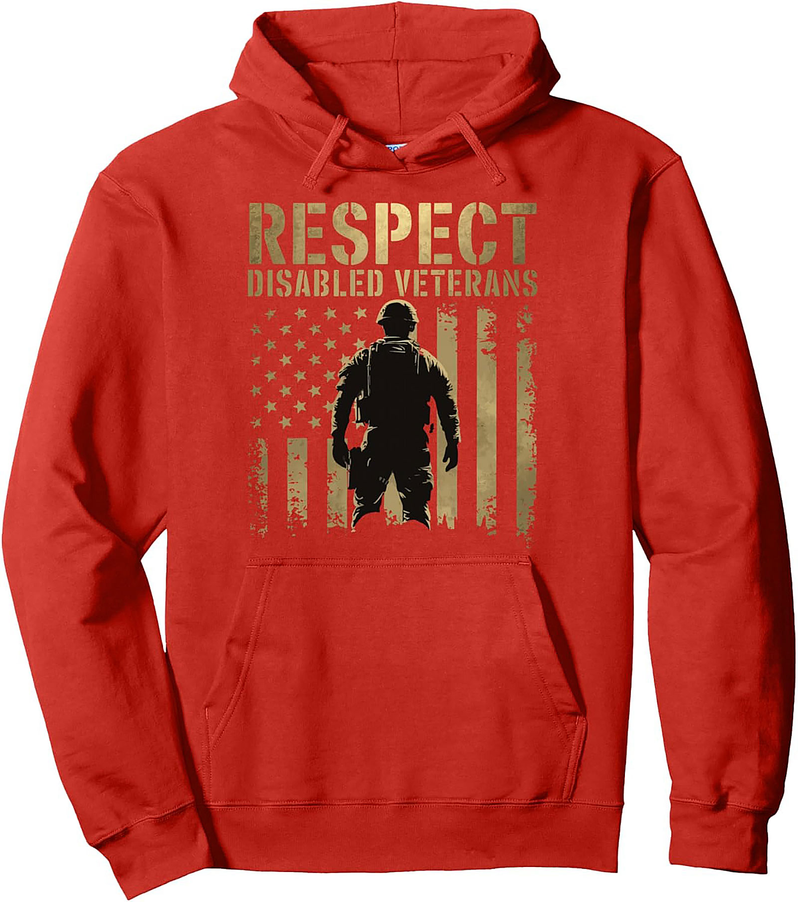 Respect Disabled Veterans Hoodie | Patriotic Pullover