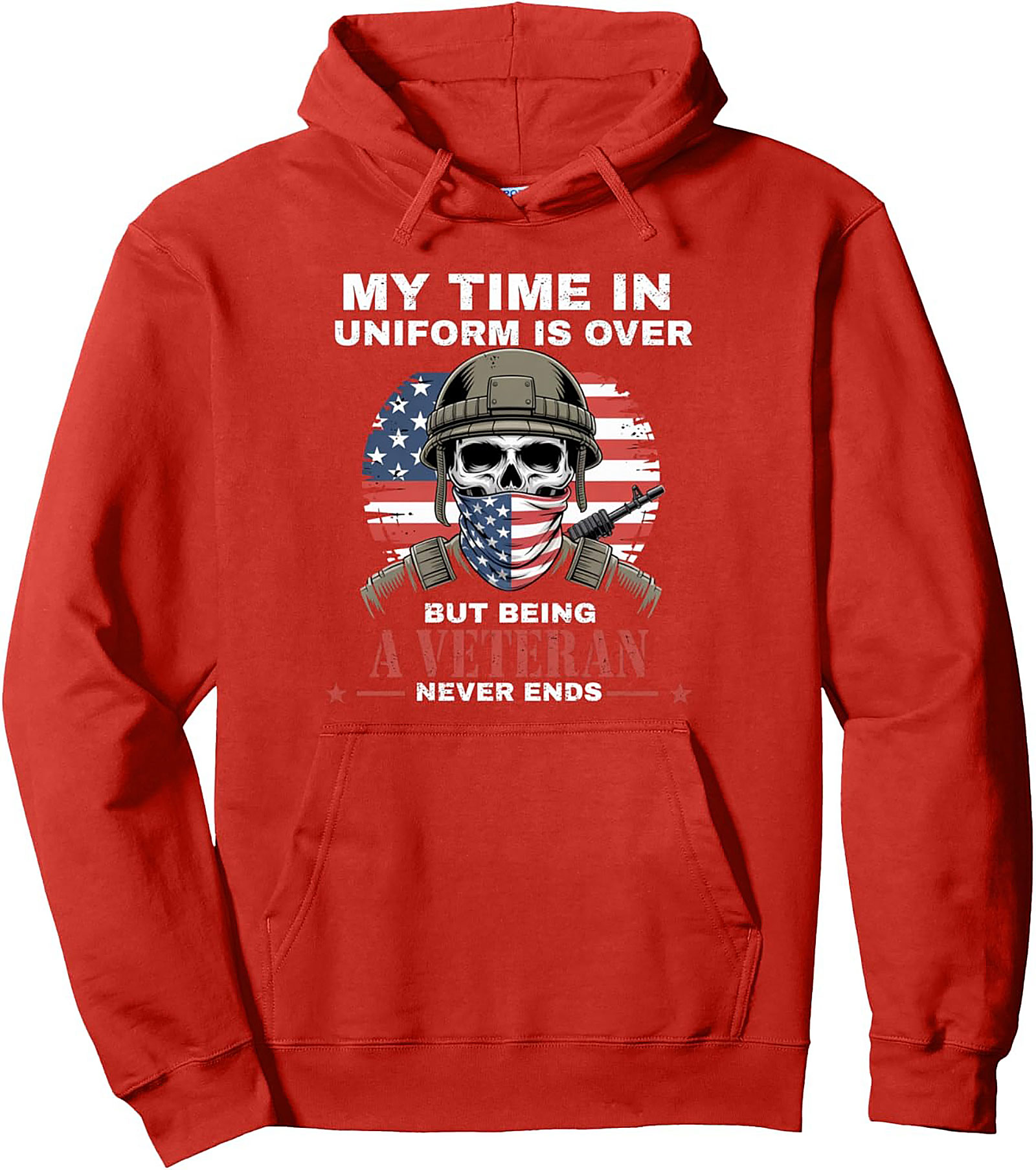 Veteran Graphic Hoodie | My Time in Uniform Is Over