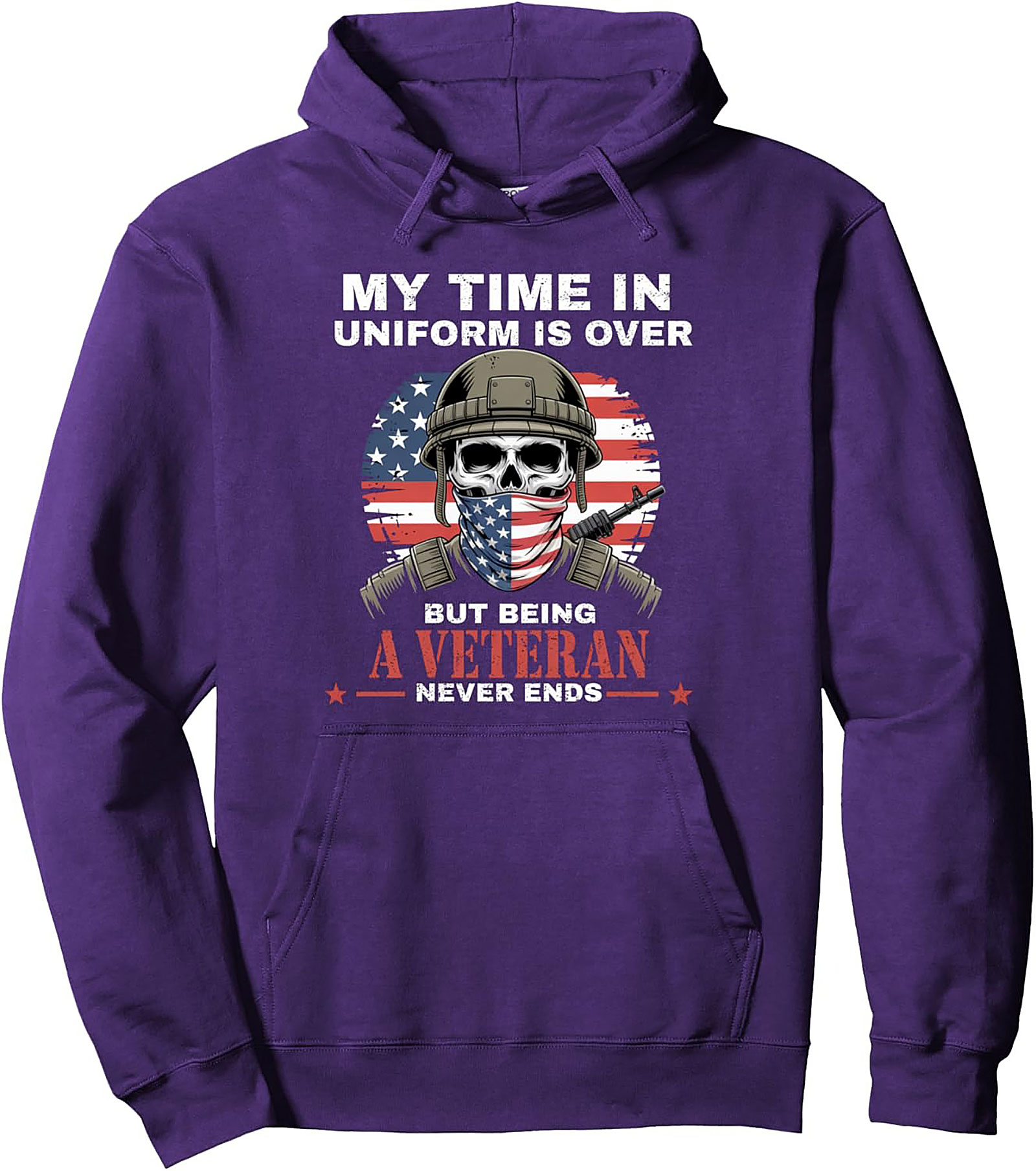 Veteran Graphic Hoodie | My Time in Uniform Is Over