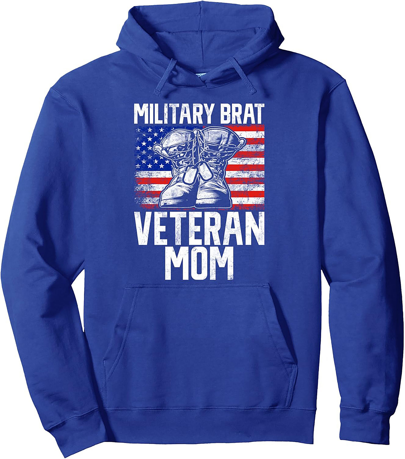 Veteran Mom Graphic Hoodie | Military Brat Pullover Gift