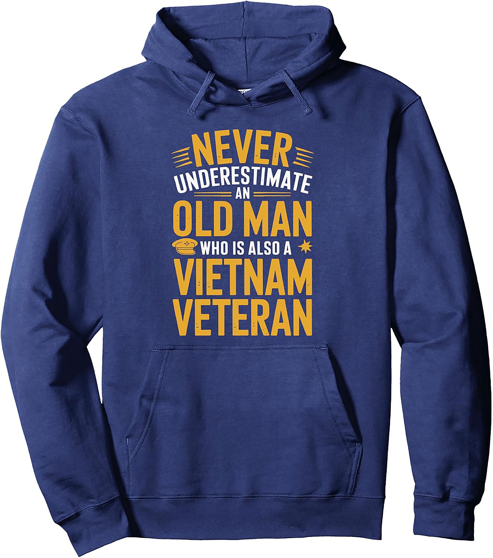 Vietnam Veteran Graphic Hoodie | Never Underestimate Him