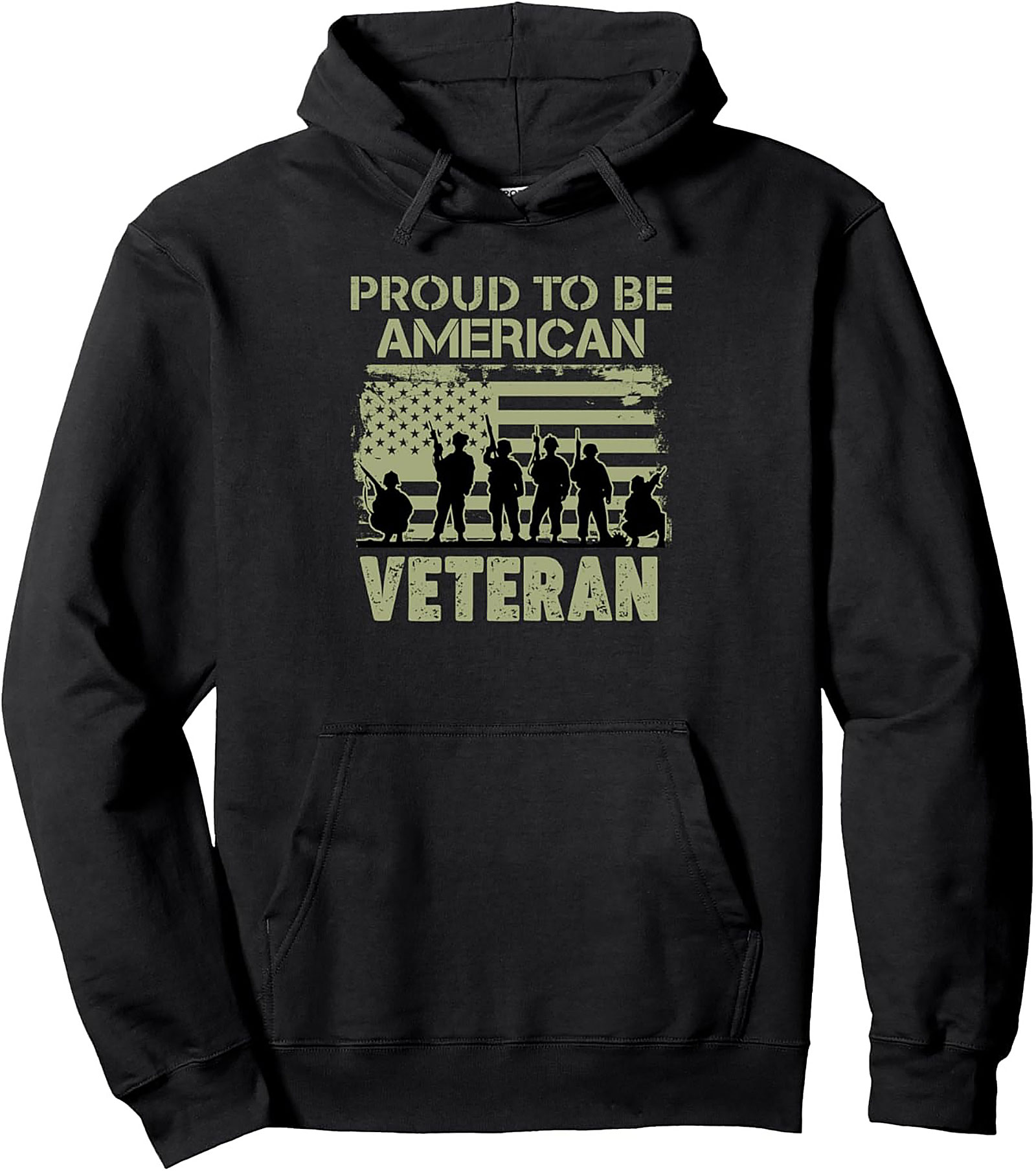 American Veteran Graphic Hoodie | Proud Pullover Gift