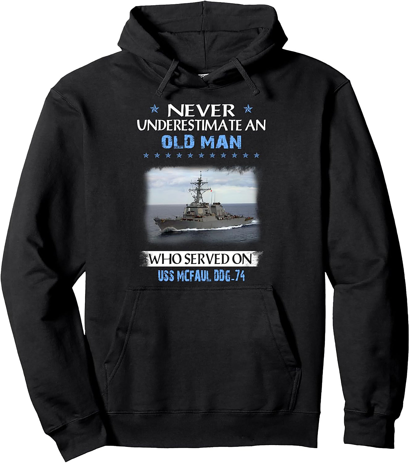USS McFaul DDG-74 Veteran Pullover Hoodie | Cozy Gift Idea