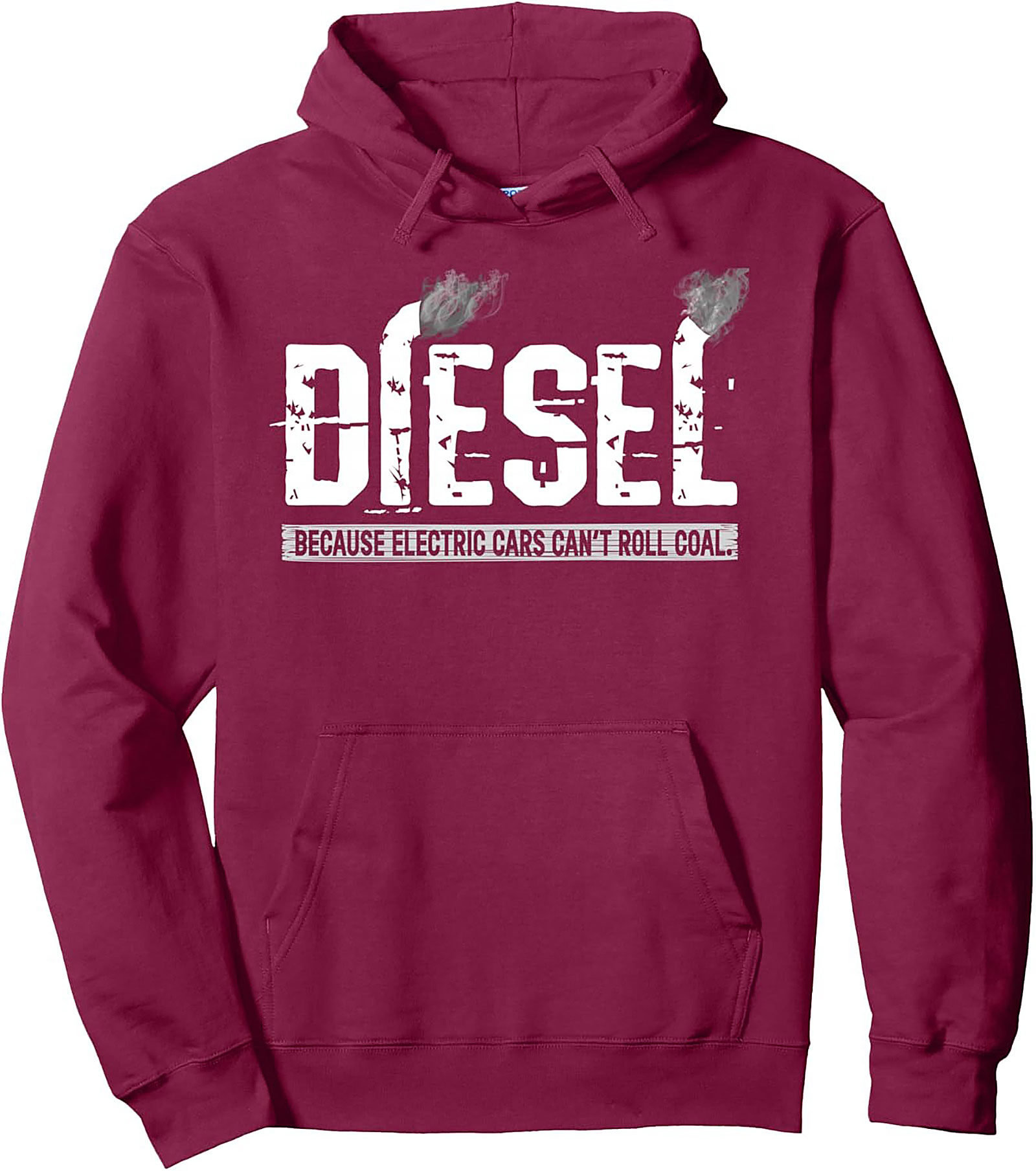 DIESEL Enthusiast Graphic Hoodie: Because Electric Cars Can’t Roll Coal