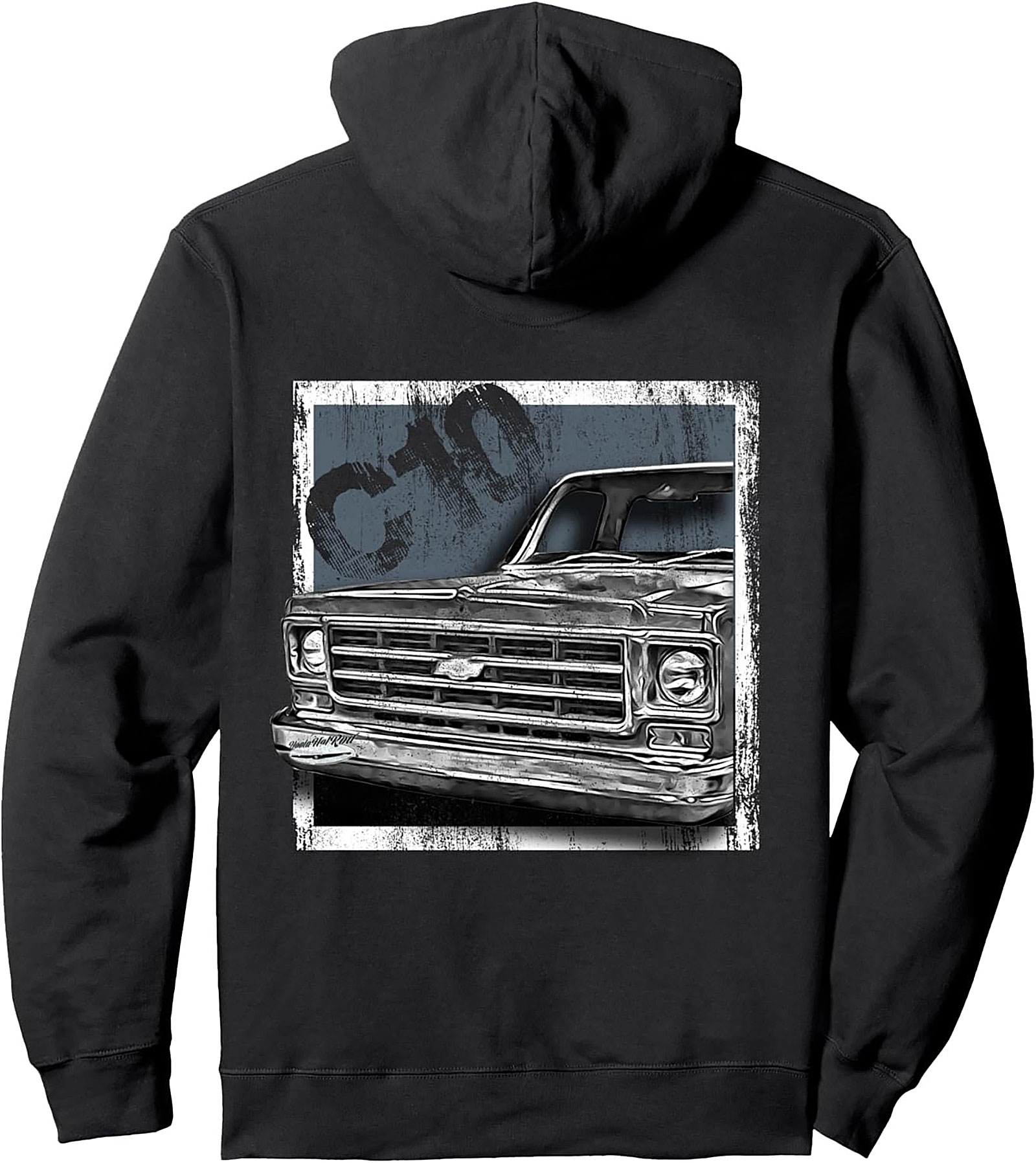 Vintage C10 Truck Grille Graphic Hoodie | Classic Chevy Pullover