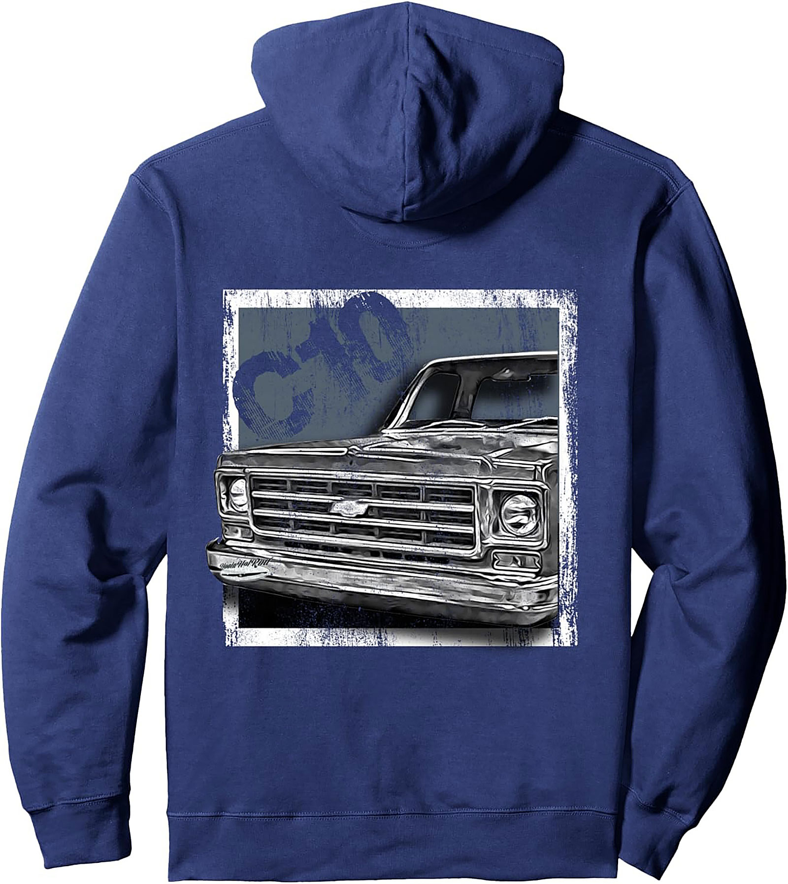 Vintage C10 Truck Grille Graphic Hoodie | Classic Chevy Pullover