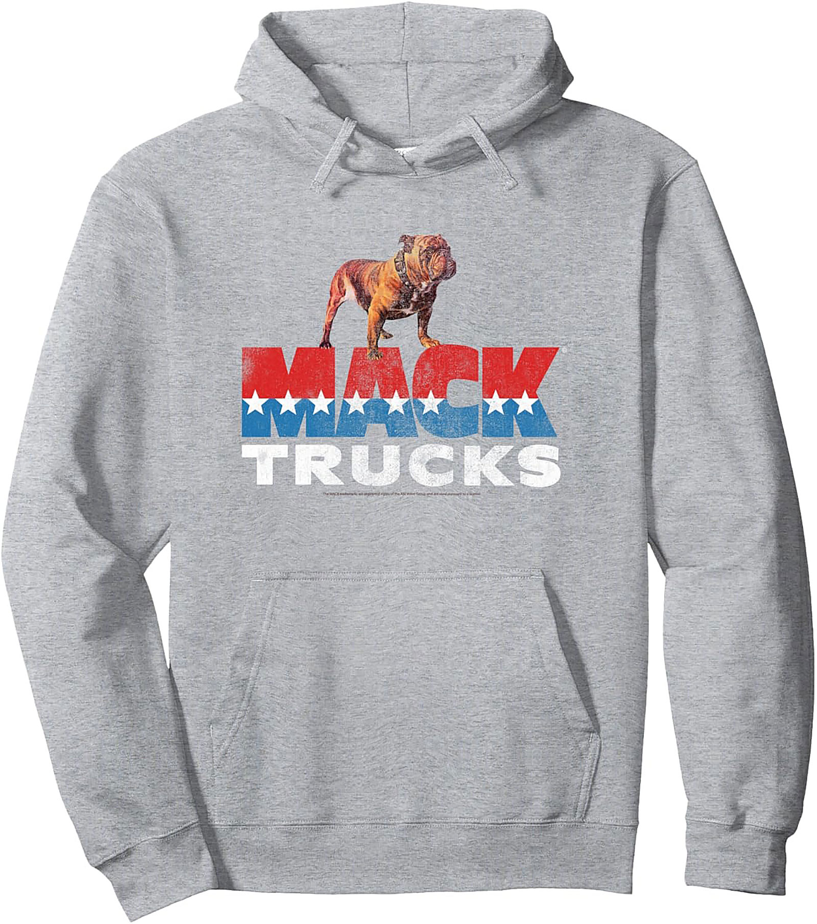 Mack Trucks Bulldog American Flag Graphic Hoodie