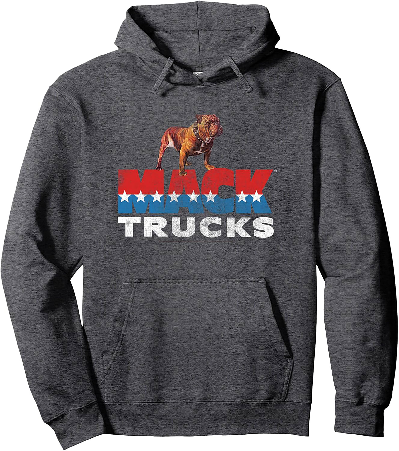 Mack Trucks Bulldog American Flag Graphic Hoodie