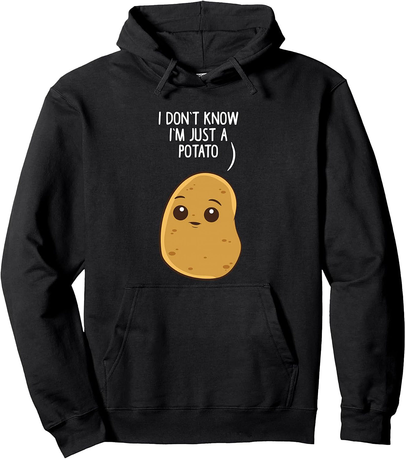 Just a Potato Funny Graphic Hoodie Cozy Pullover