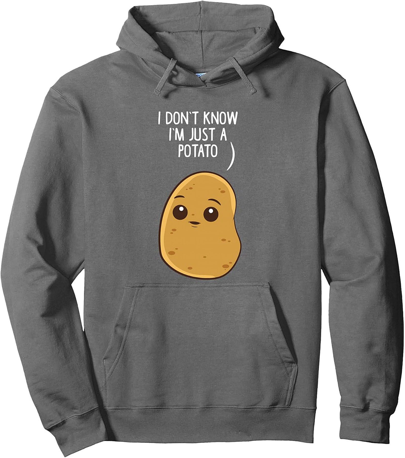 Just a Potato Funny Graphic Hoodie Cozy Pullover