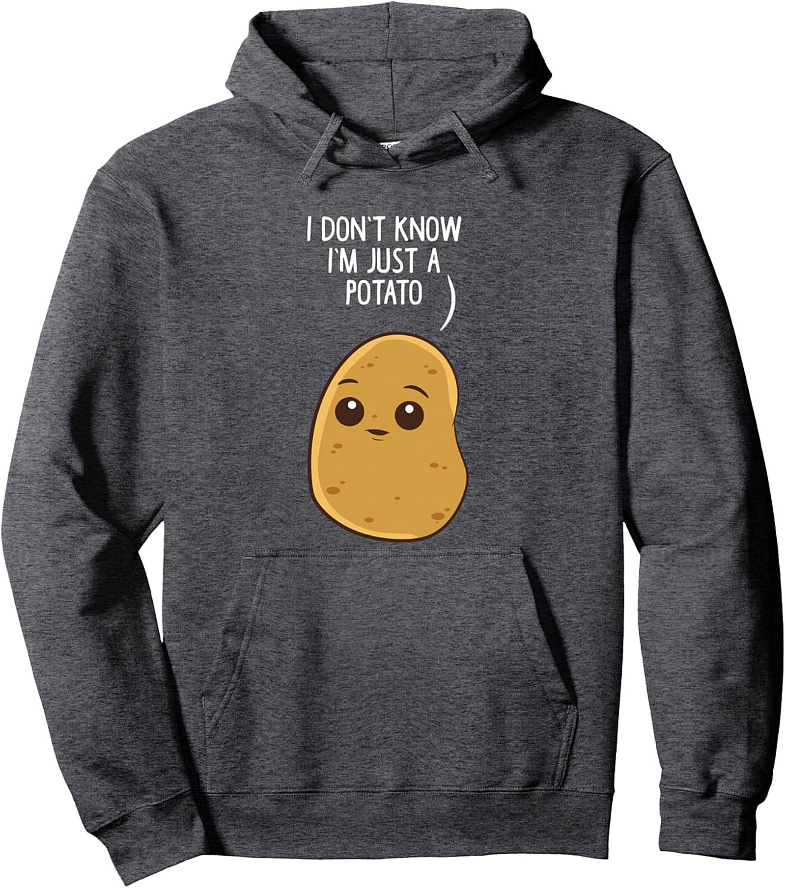 Just a Potato Funny Graphic Hoodie Cozy Pullover
