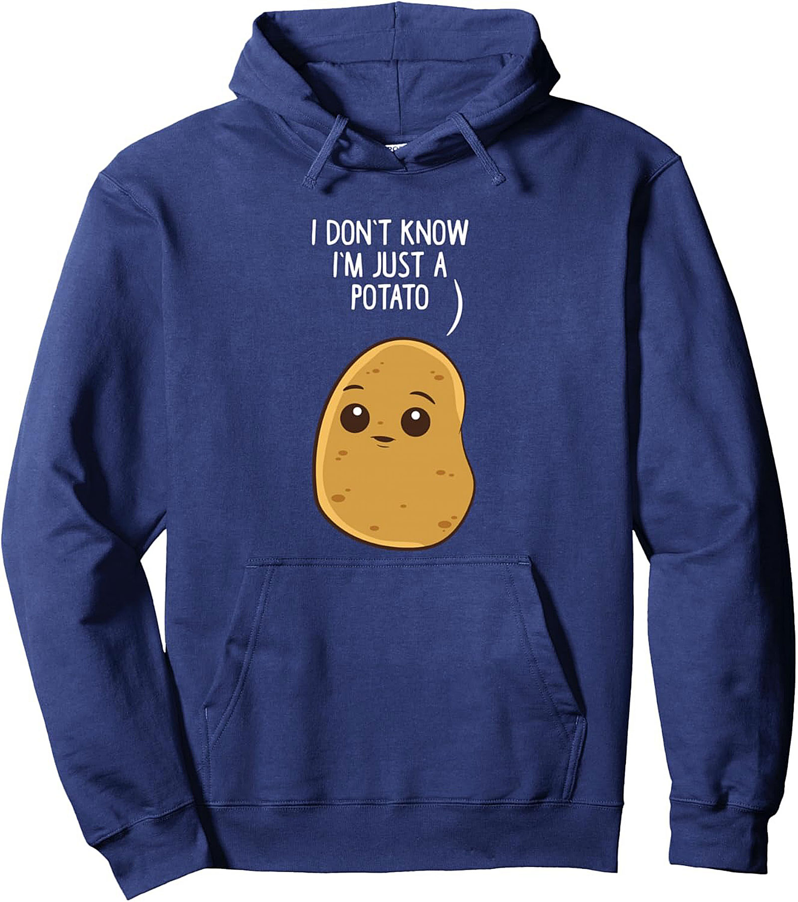 Just a Potato Funny Graphic Hoodie Cozy Pullover