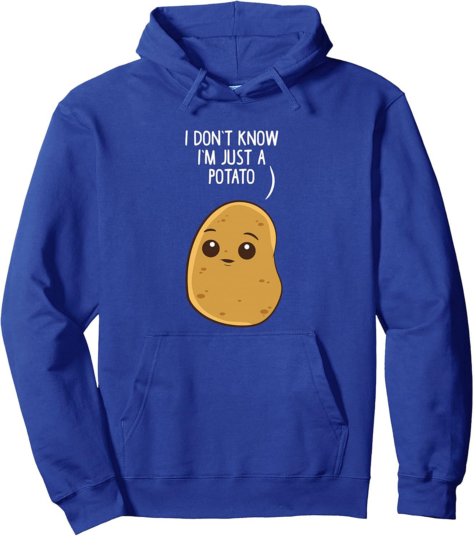 Just a Potato Funny Graphic Hoodie Cozy Pullover