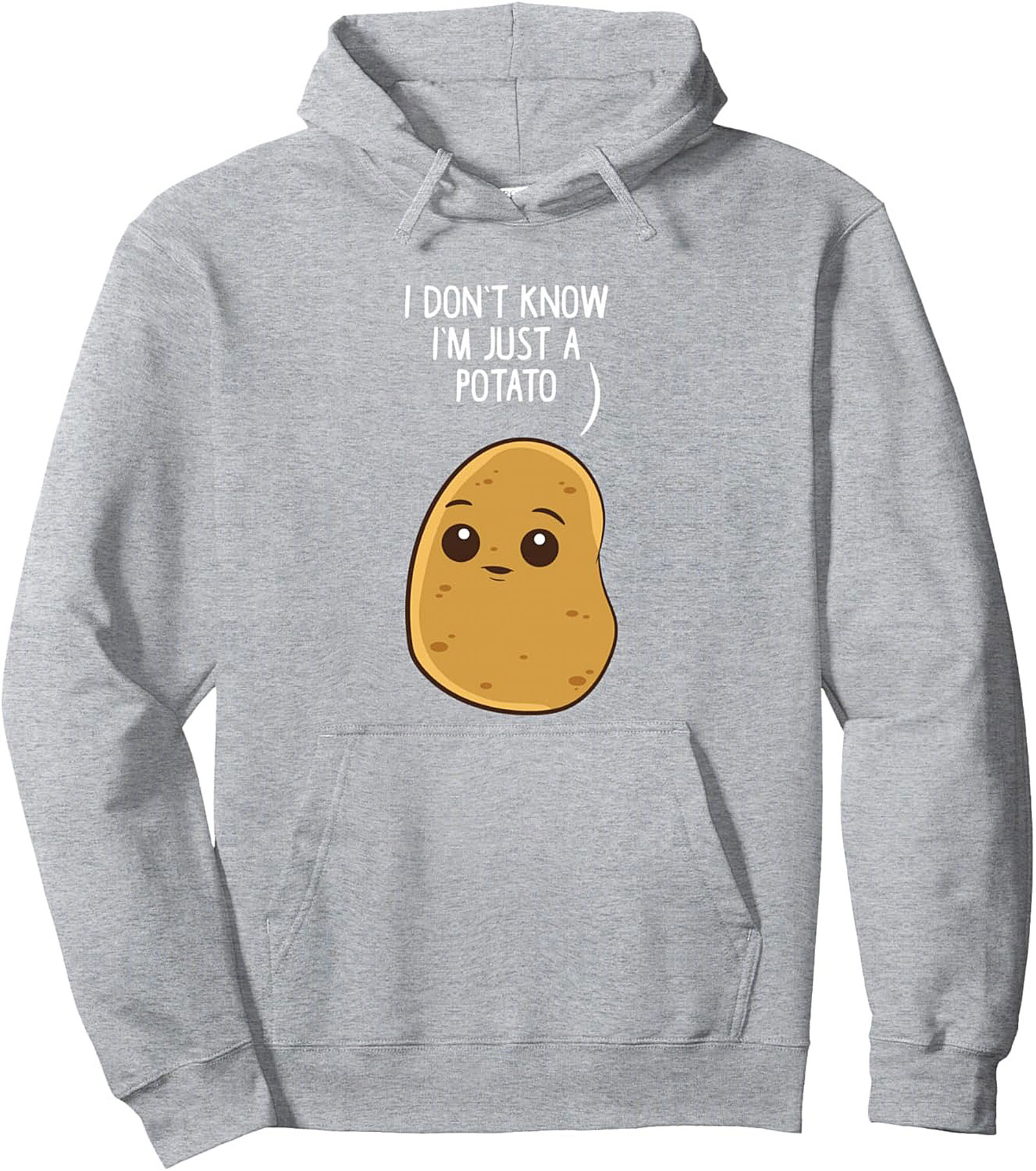 Just a Potato Funny Graphic Hoodie Cozy Pullover