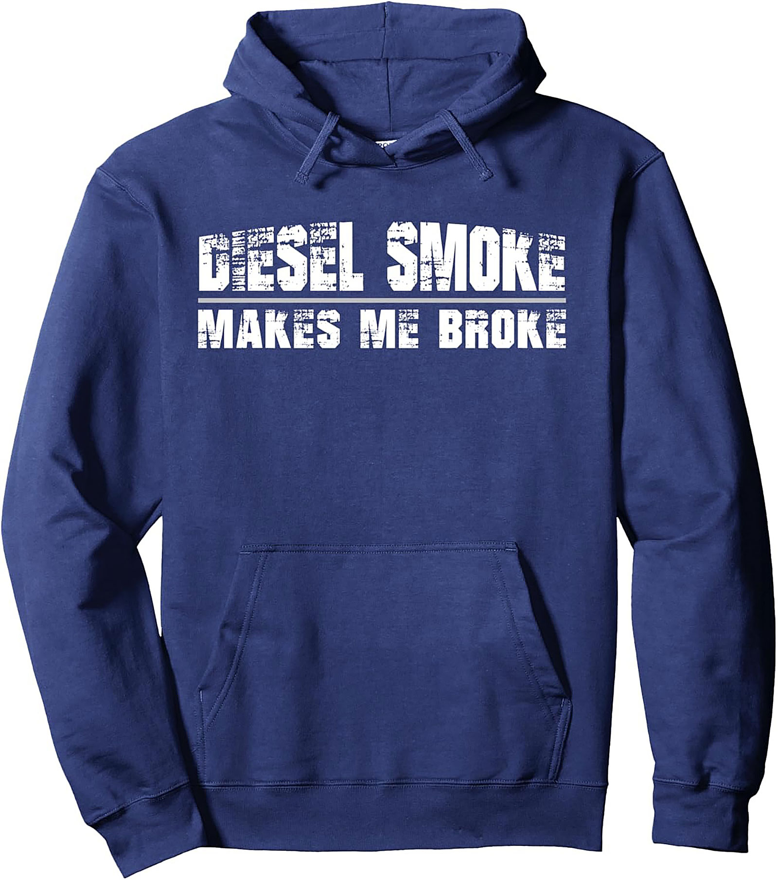 DIESEL SMOKE MAKES ME BROKE PULOVER HOODIE | DIESEL TRUCK GRAPHIC HOODIE