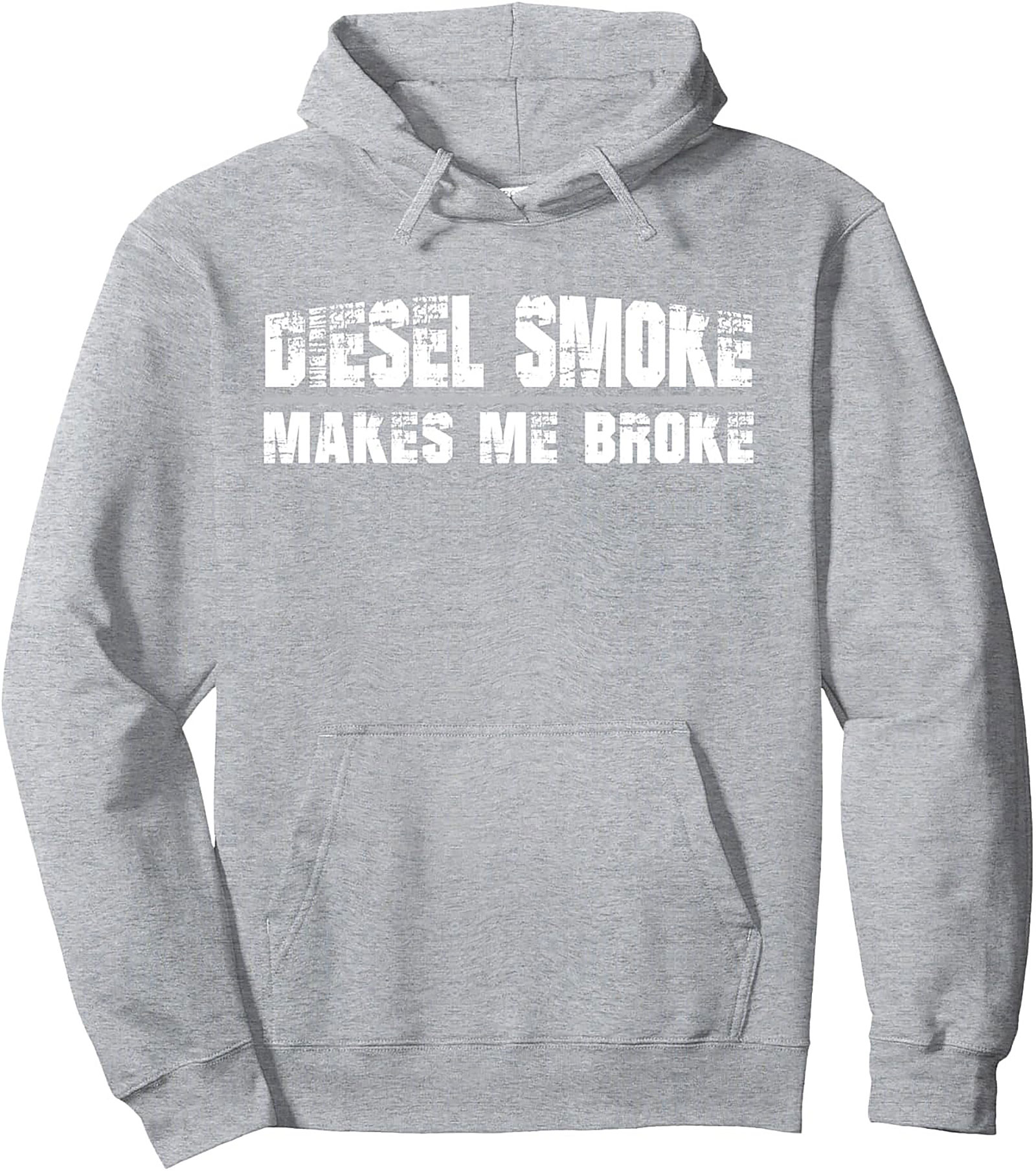 DIESEL SMOKE MAKES ME BROKE PULOVER HOODIE | DIESEL TRUCK GRAPHIC HOODIE