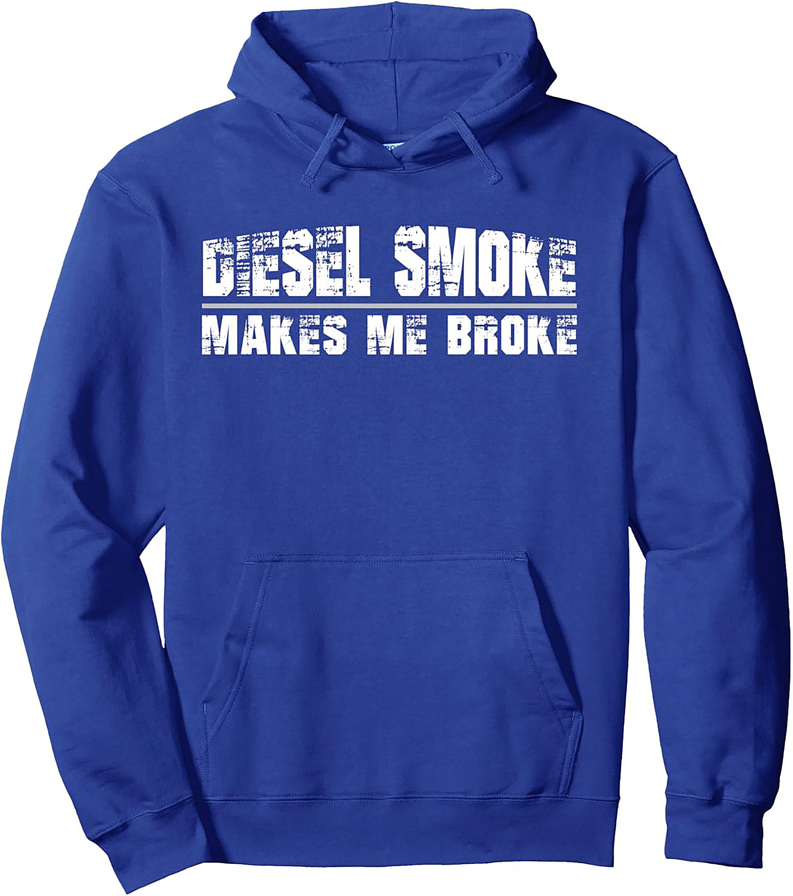 DIESEL SMOKE MAKES ME BROKE PULOVER HOODIE | DIESEL TRUCK GRAPHIC HOODIE