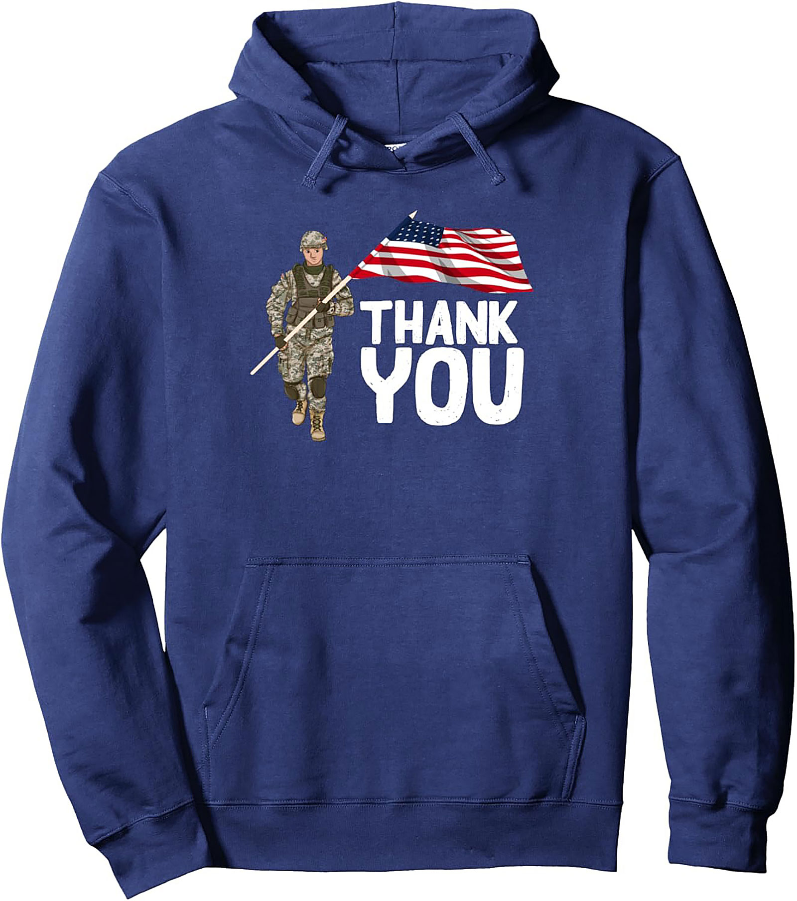 Veteran Appreciation Graphic Hoodie | Thank You Soldier