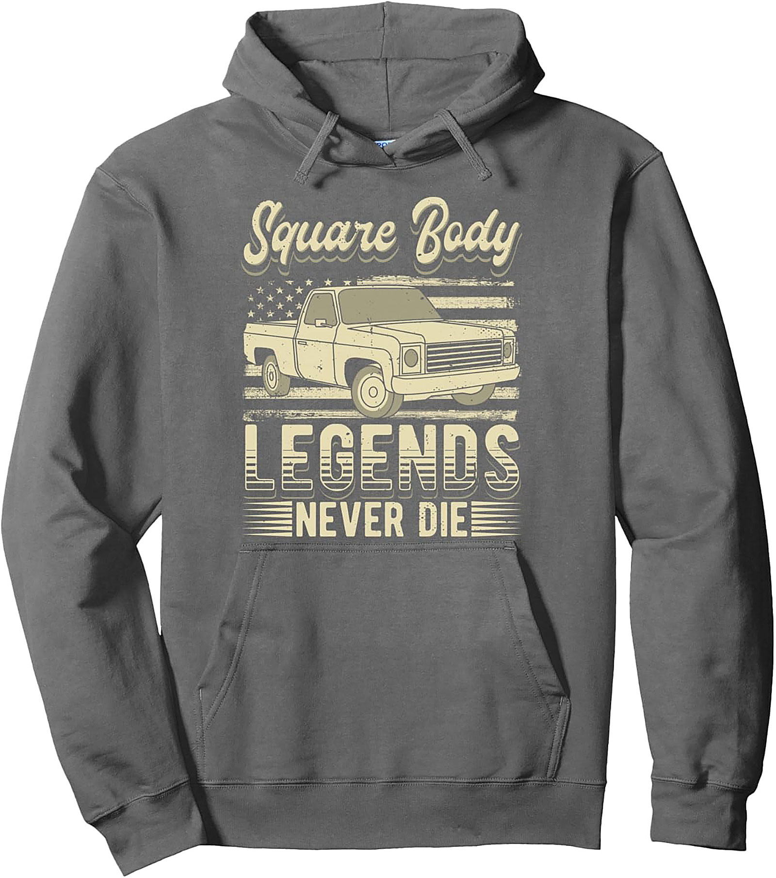 Square Body Legends Never Die Truck Graphic Hoodie