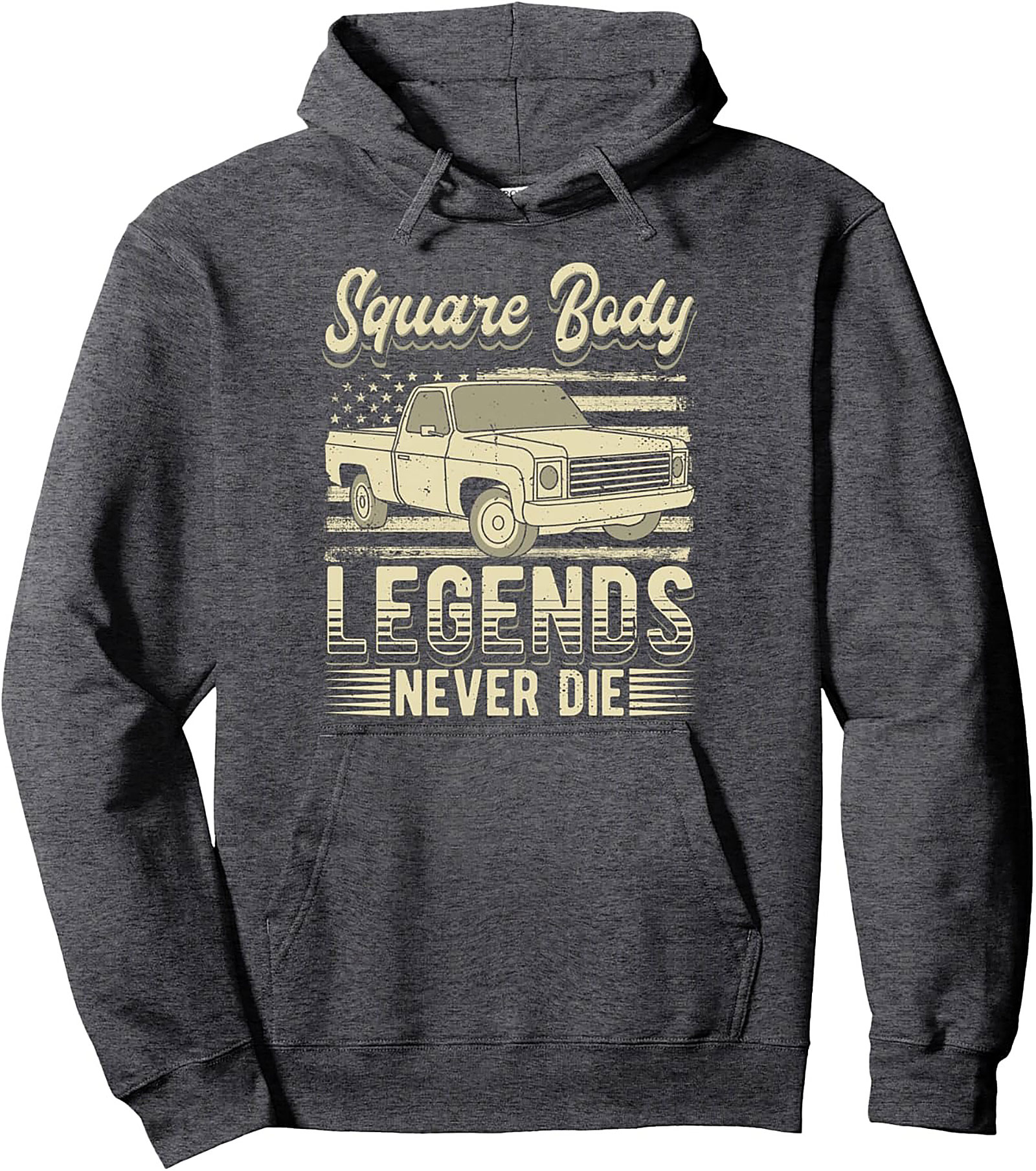 Square Body Legends Never Die Truck Graphic Hoodie