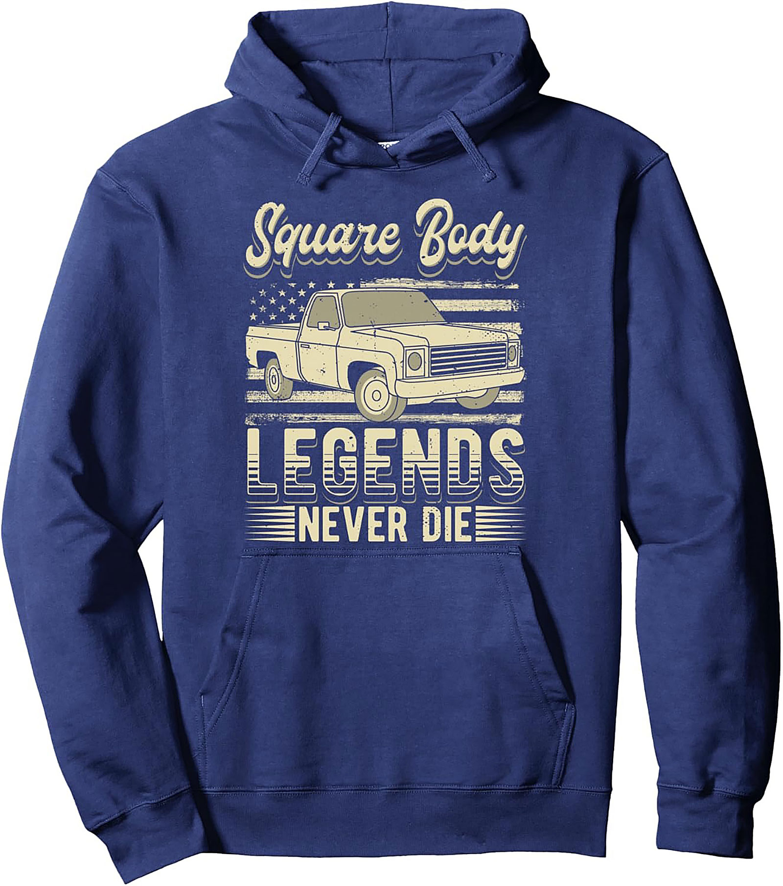 Square Body Legends Never Die Truck Graphic Hoodie