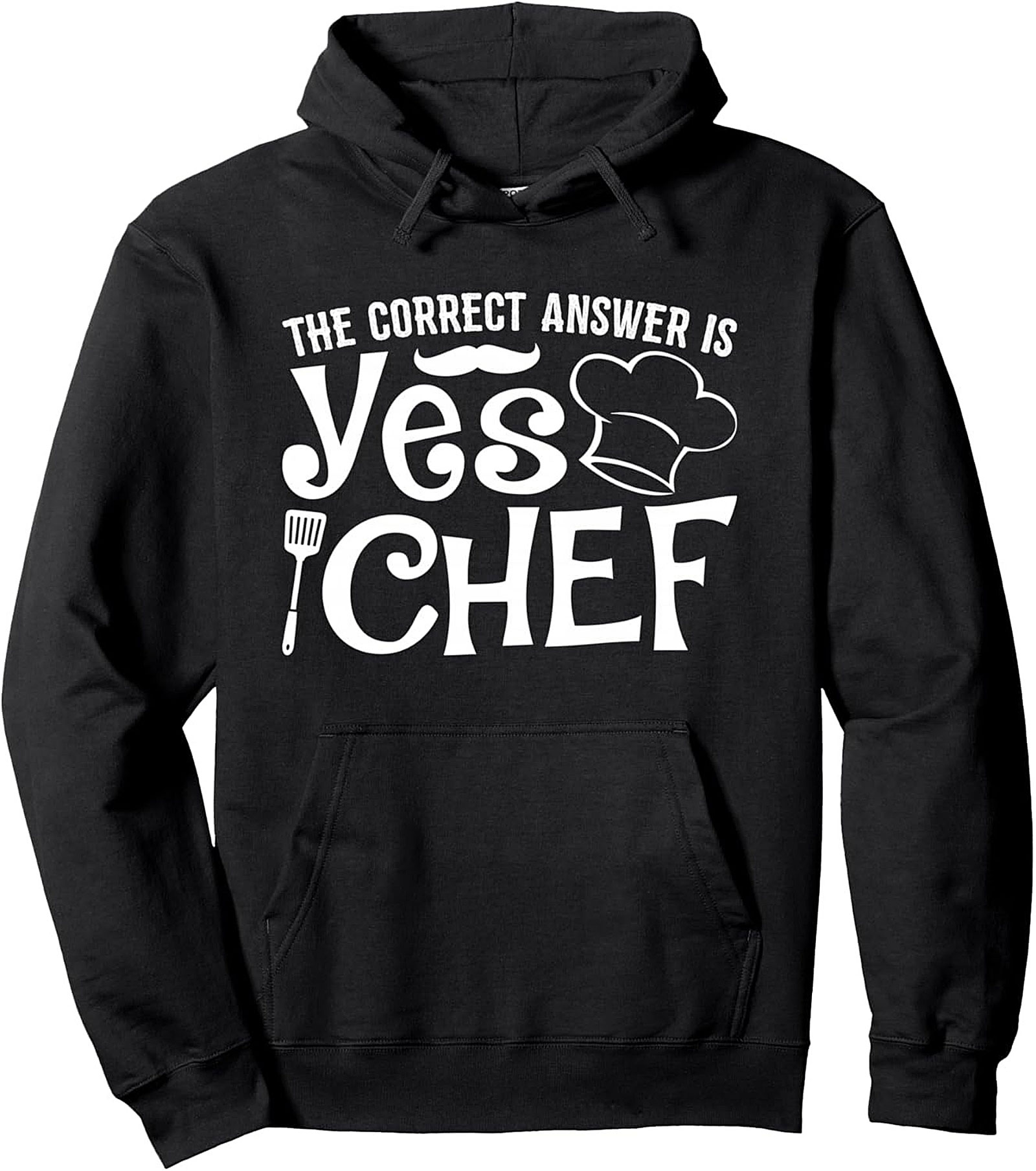 Yes Chef Pullover Hoodie Funny Culinary Graphic Gift