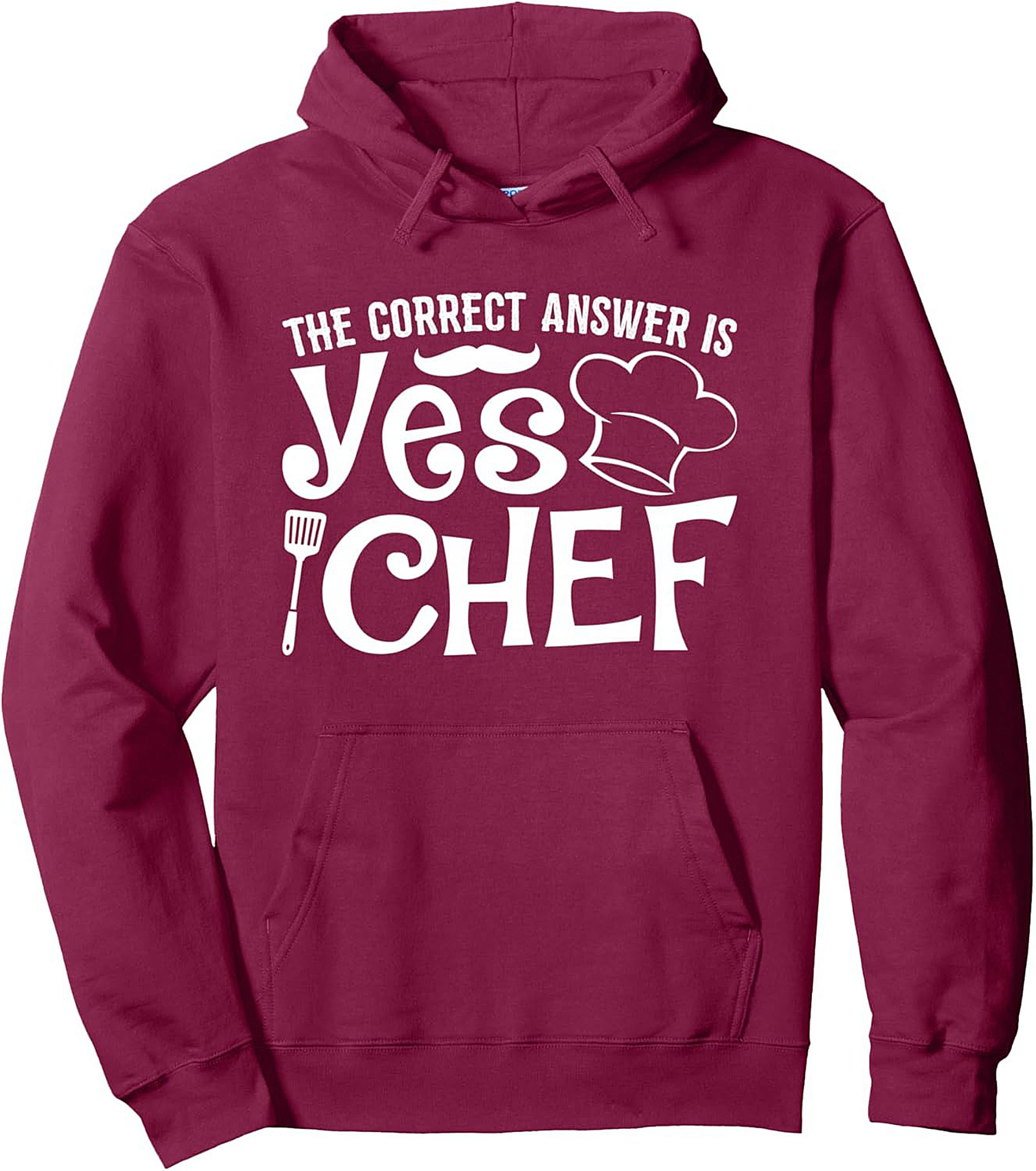 Yes Chef Pullover Hoodie Funny Culinary Graphic Gift