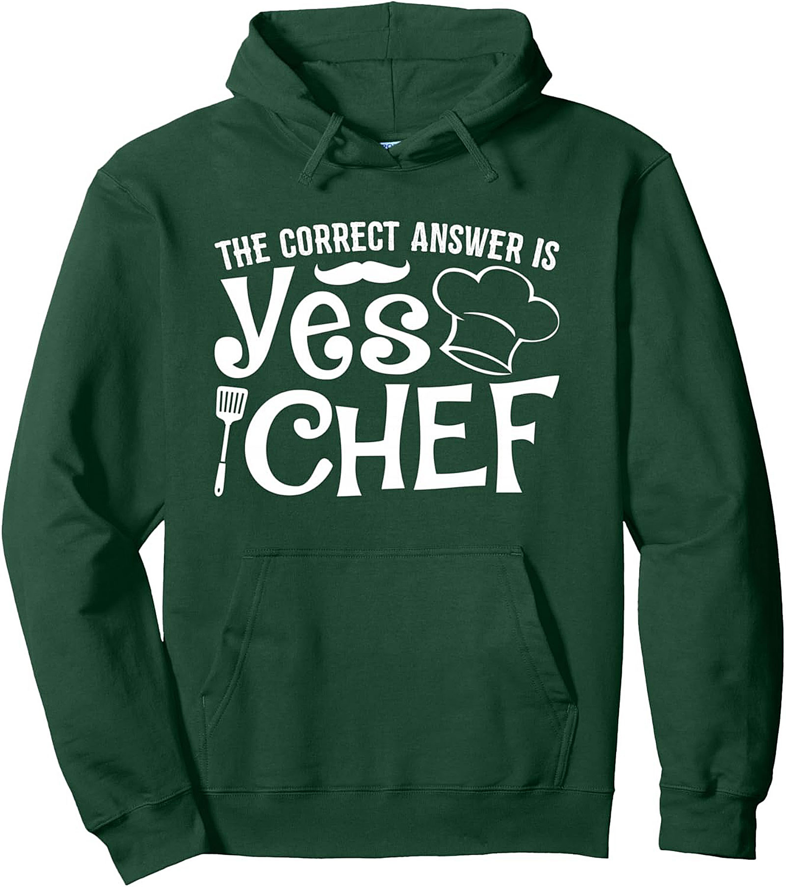 Yes Chef Pullover Hoodie Funny Culinary Graphic Gift