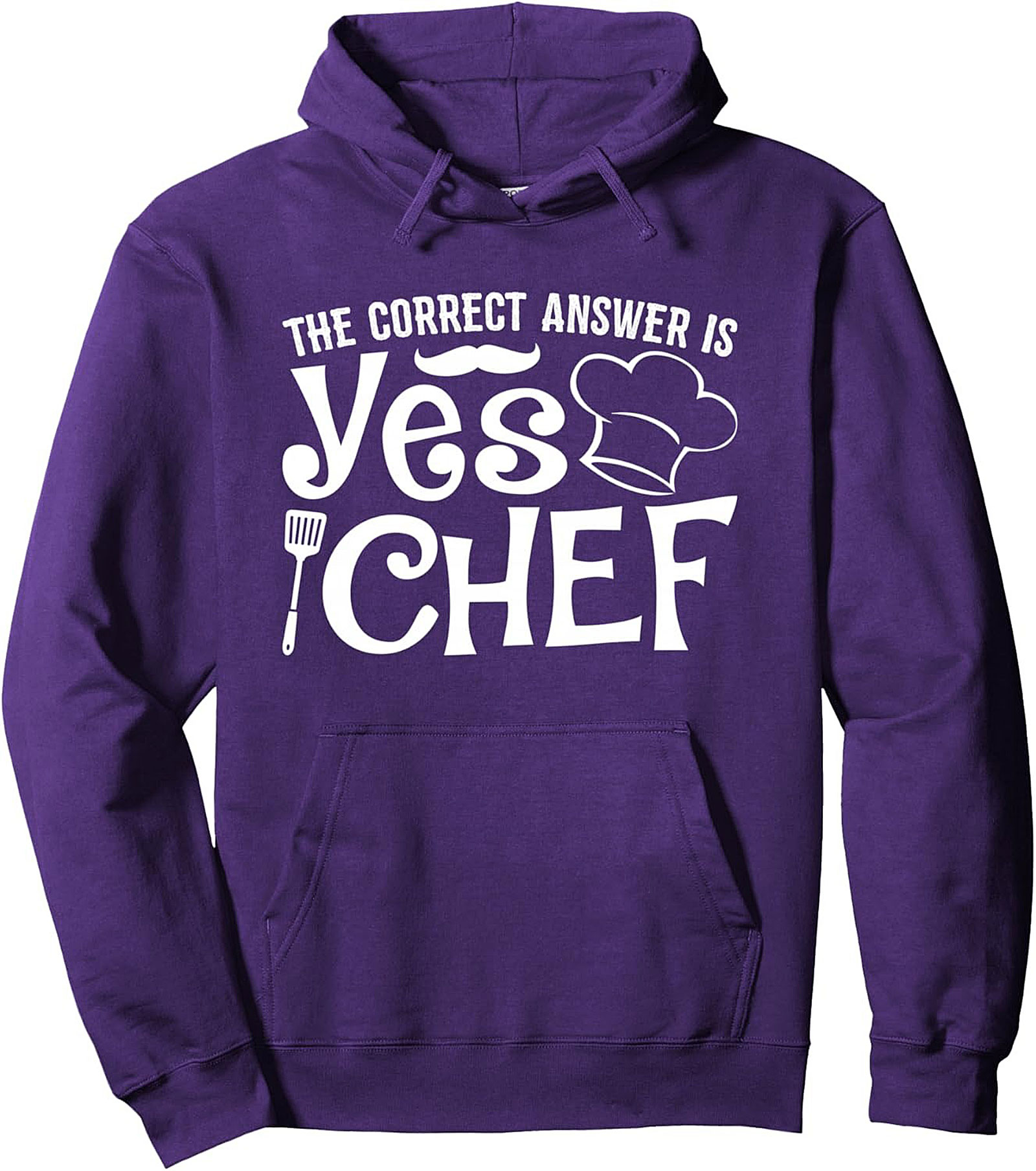 Yes Chef Pullover Hoodie Funny Culinary Graphic Gift