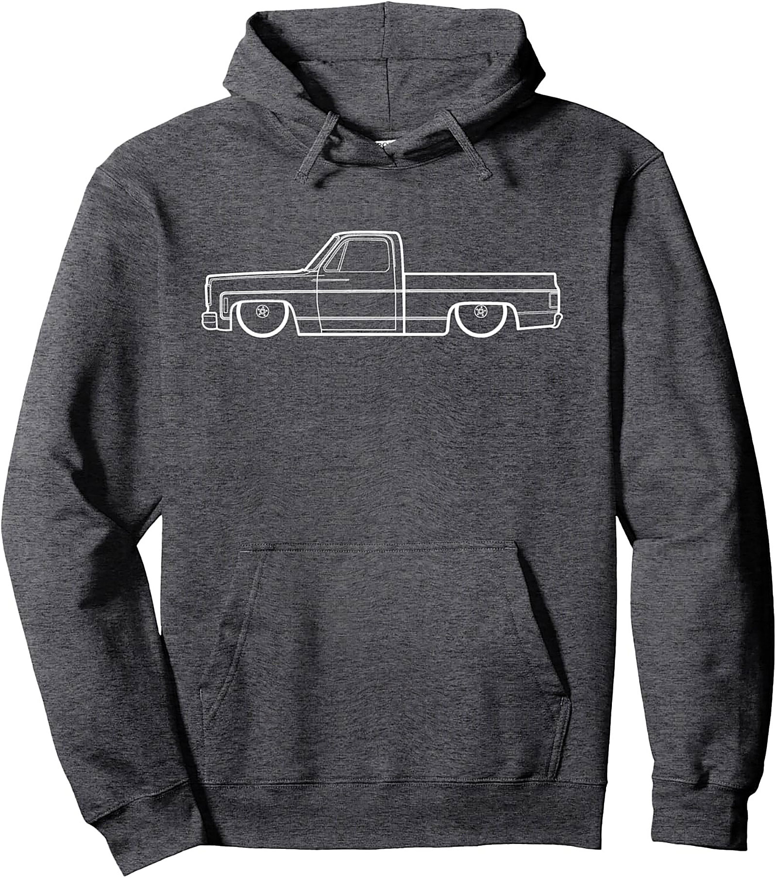Slammed C10 Blueprint Pullover Hoodie | Classic Truck Enthusiast Gear