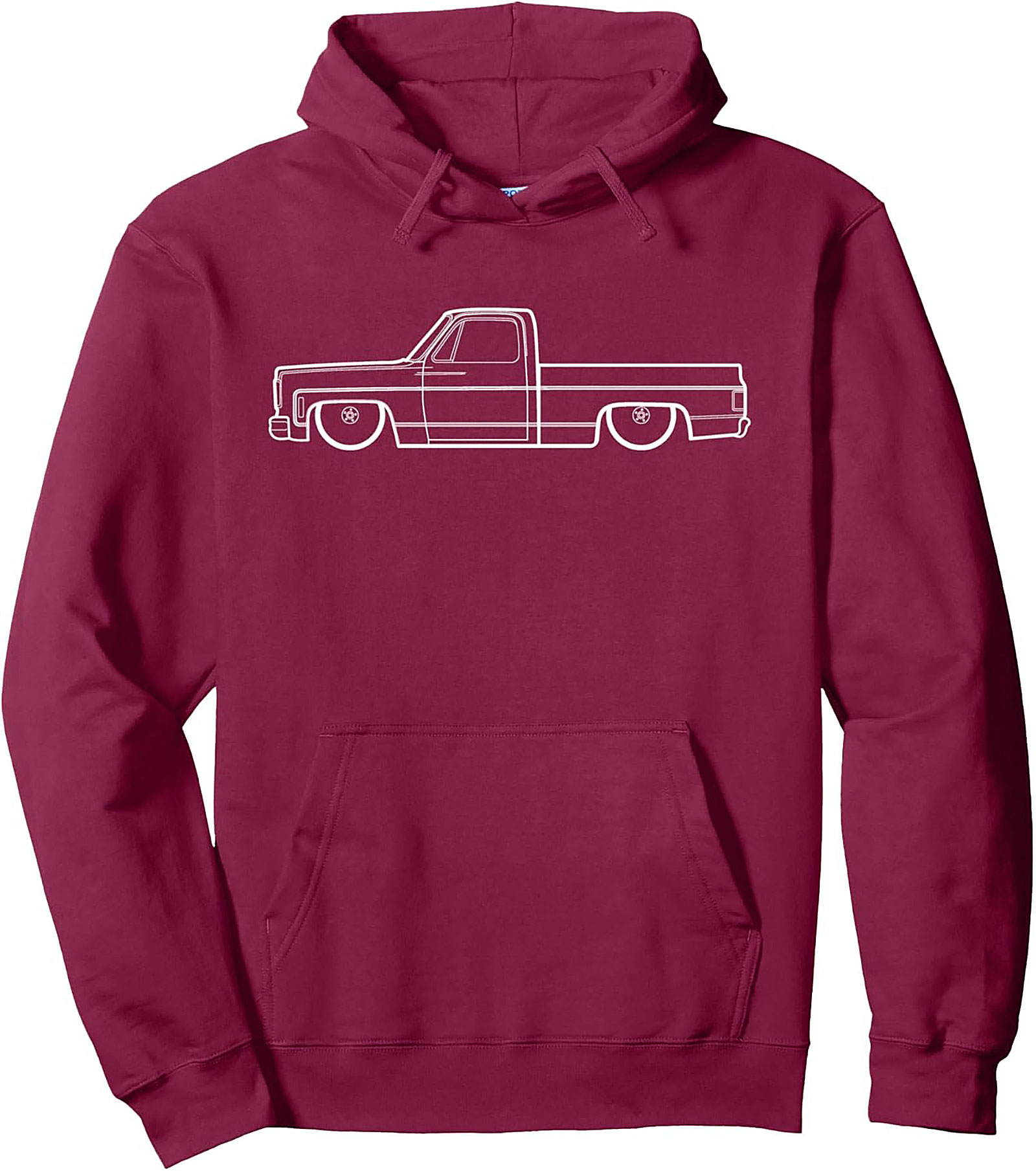 Slammed C10 Blueprint Pullover Hoodie | Classic Truck Enthusiast Gear