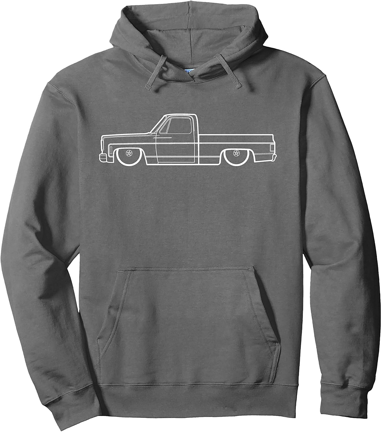 Slammed C10 Blueprint Pullover Hoodie | Classic Truck Enthusiast Gear