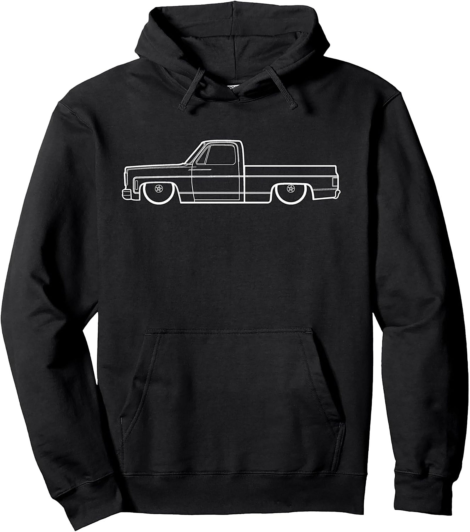 Slammed C10 Blueprint Pullover Hoodie | Classic Truck Enthusiast Gear