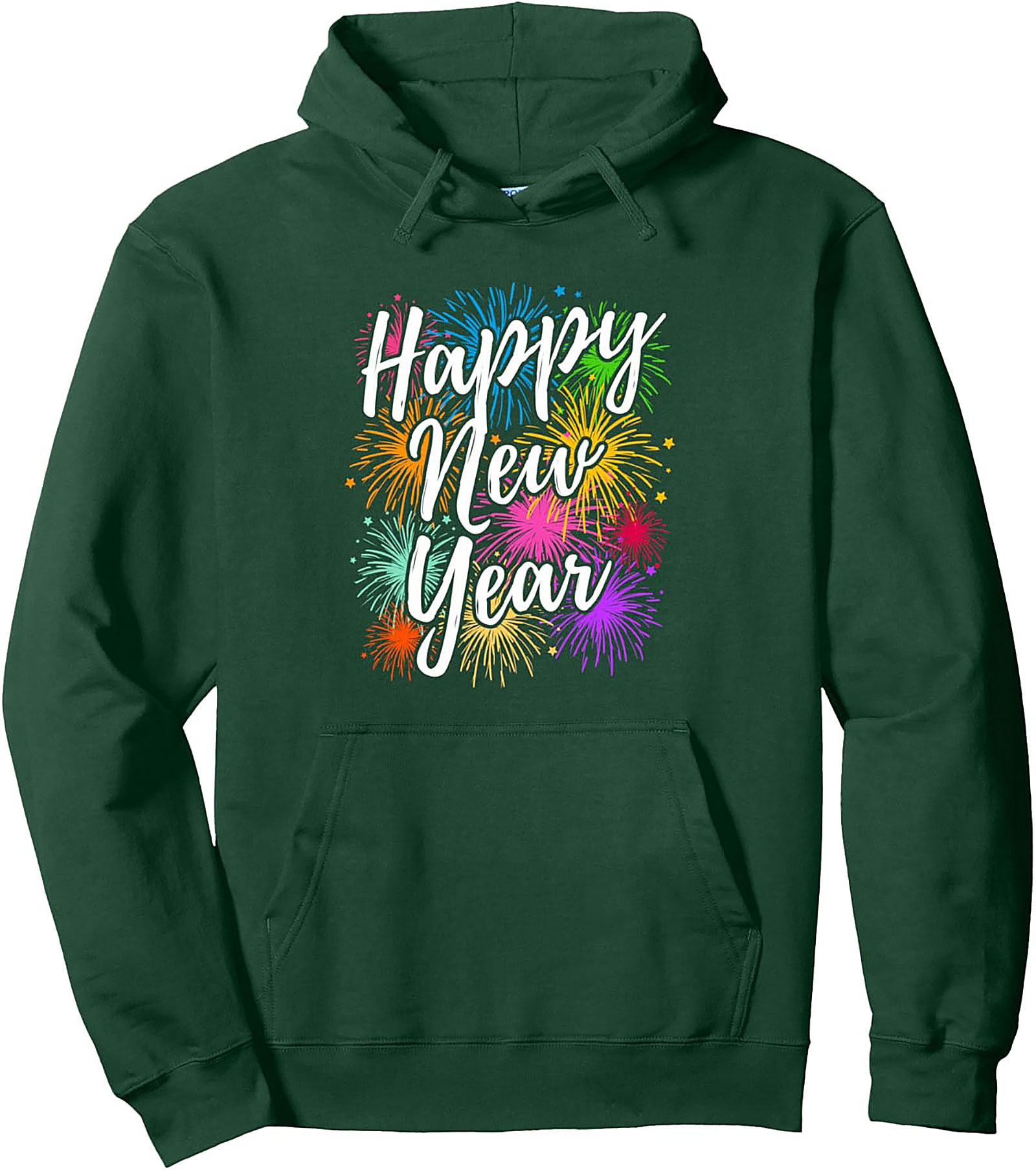 Happy New Year Graphic Hoodie Celebration Pullover