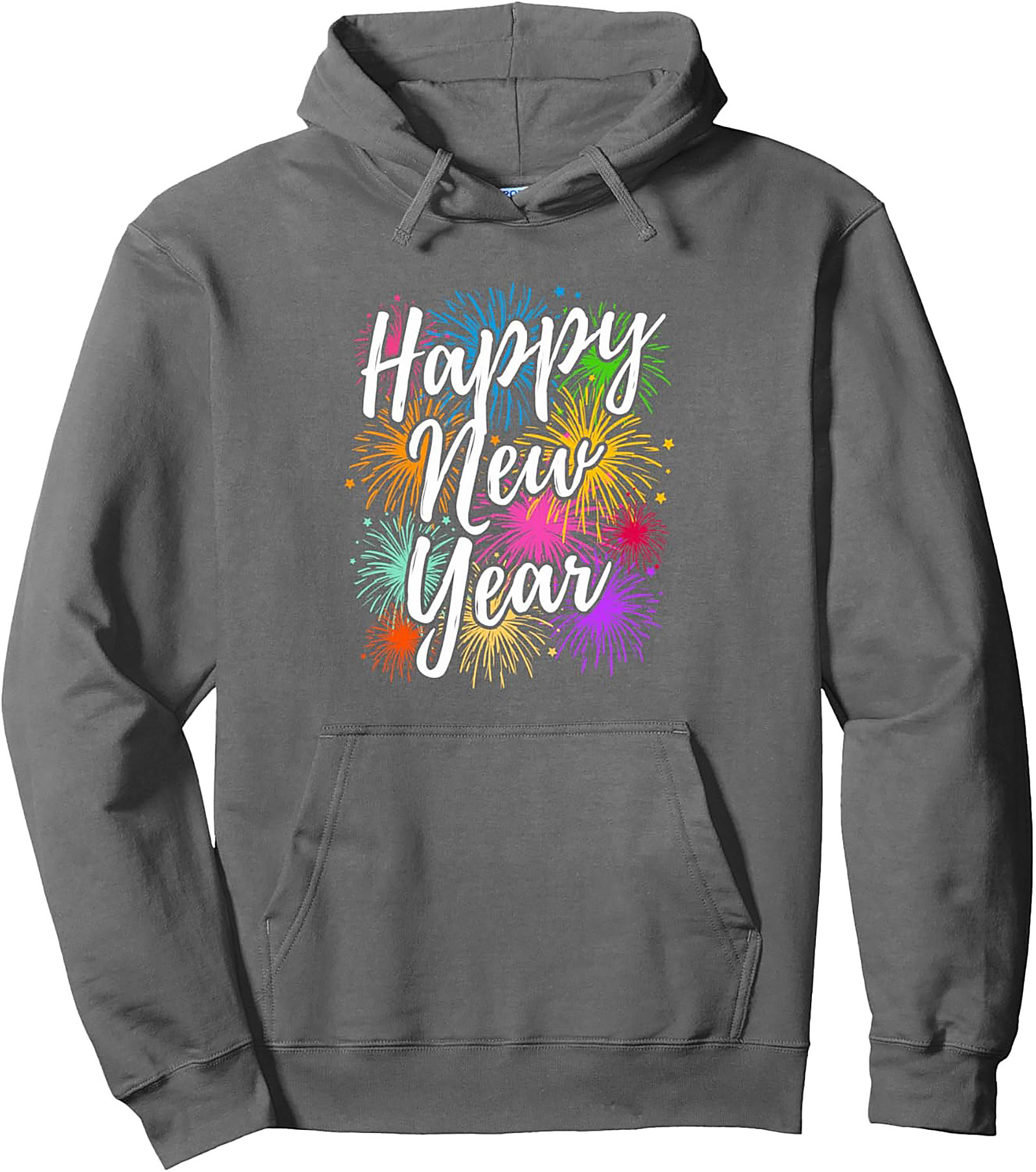 Happy New Year Graphic Hoodie Celebration Pullover