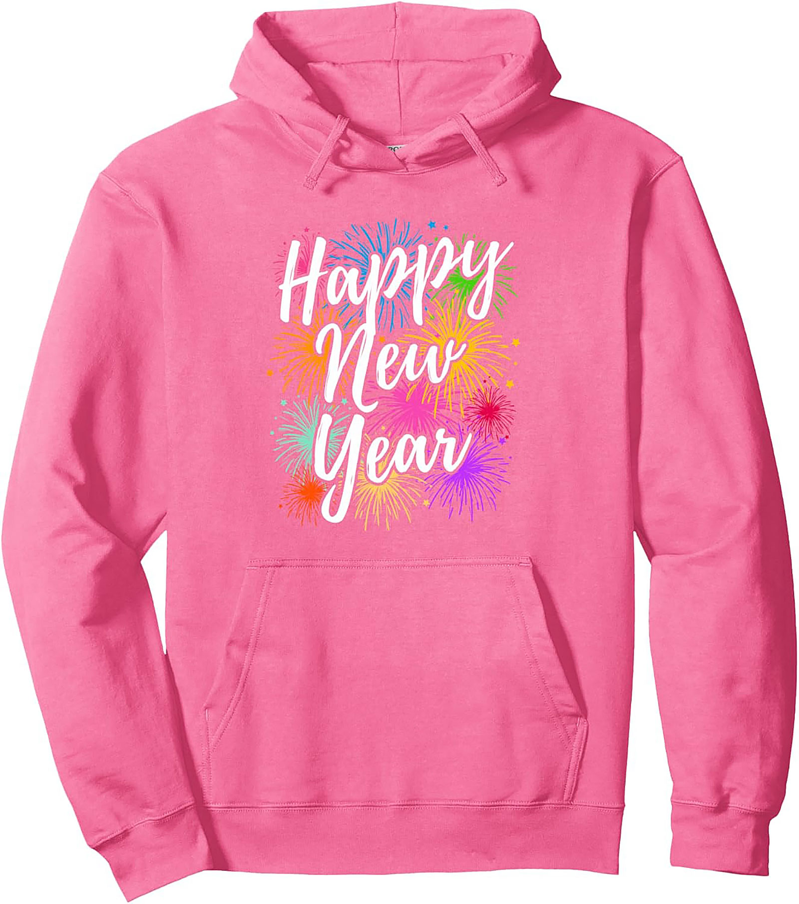 Happy New Year Graphic Hoodie Celebration Pullover