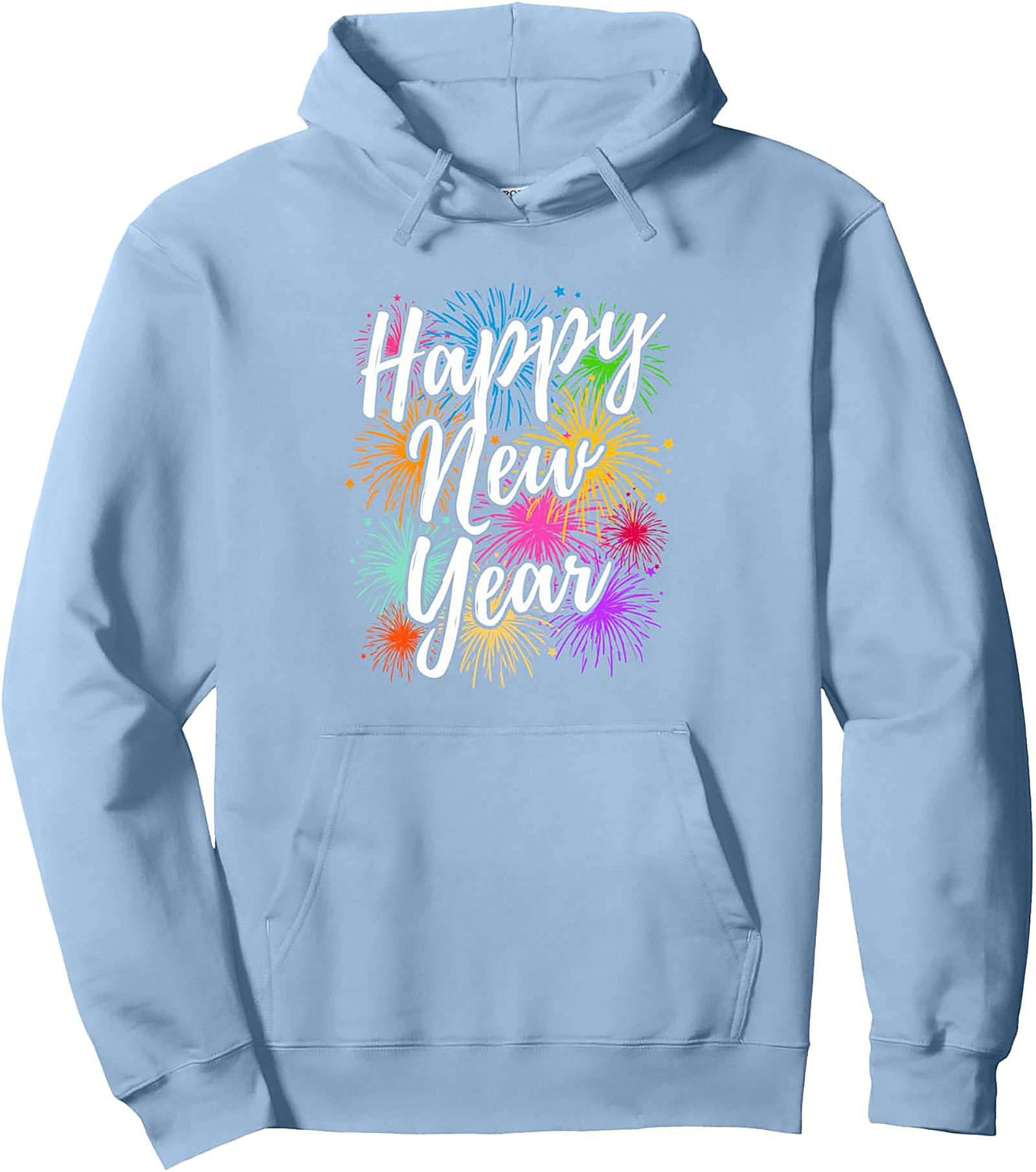 Happy New Year Graphic Hoodie Celebration Pullover